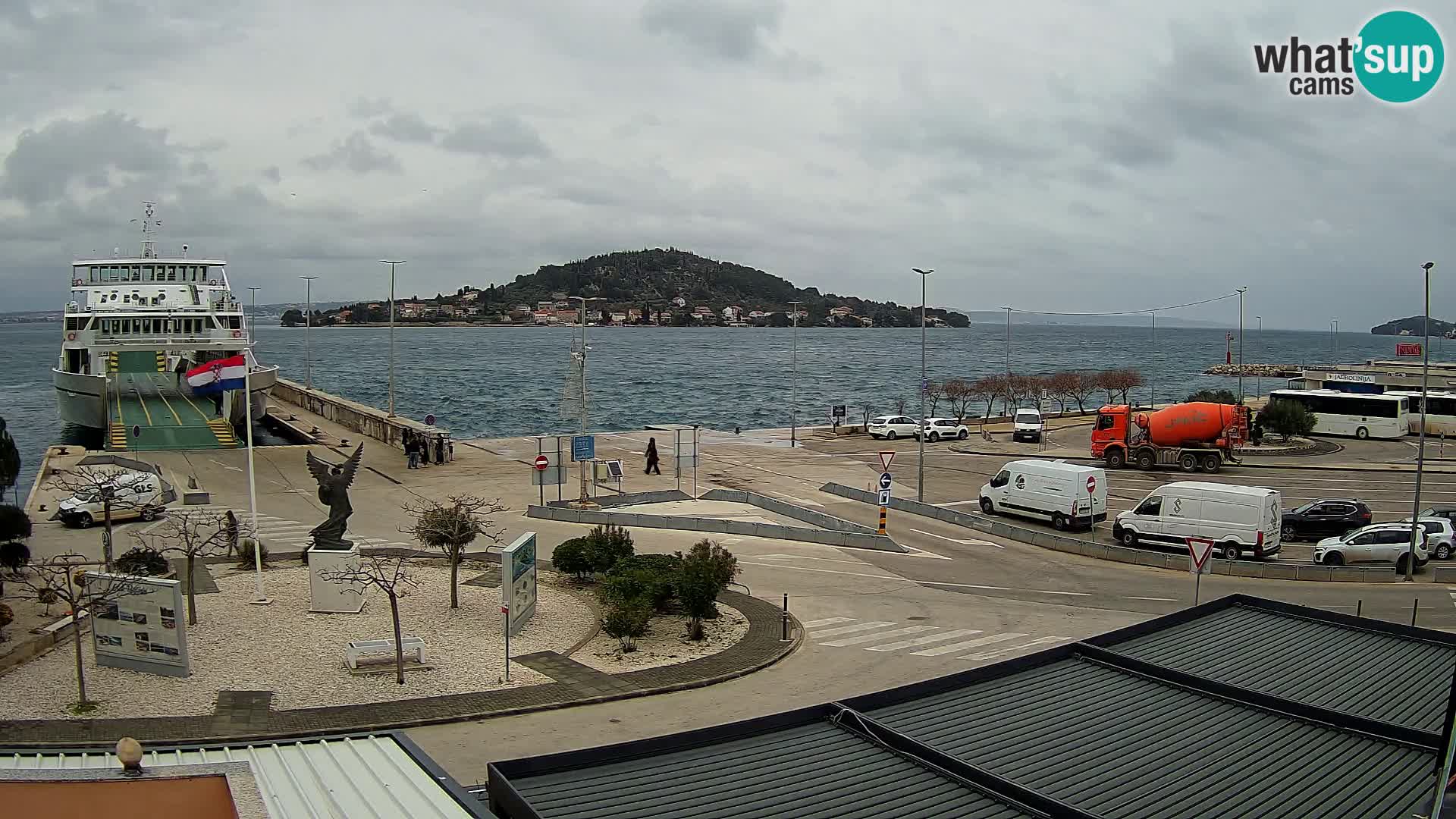 Webcam Ugliano – terminal traghetto da Preko a Zara