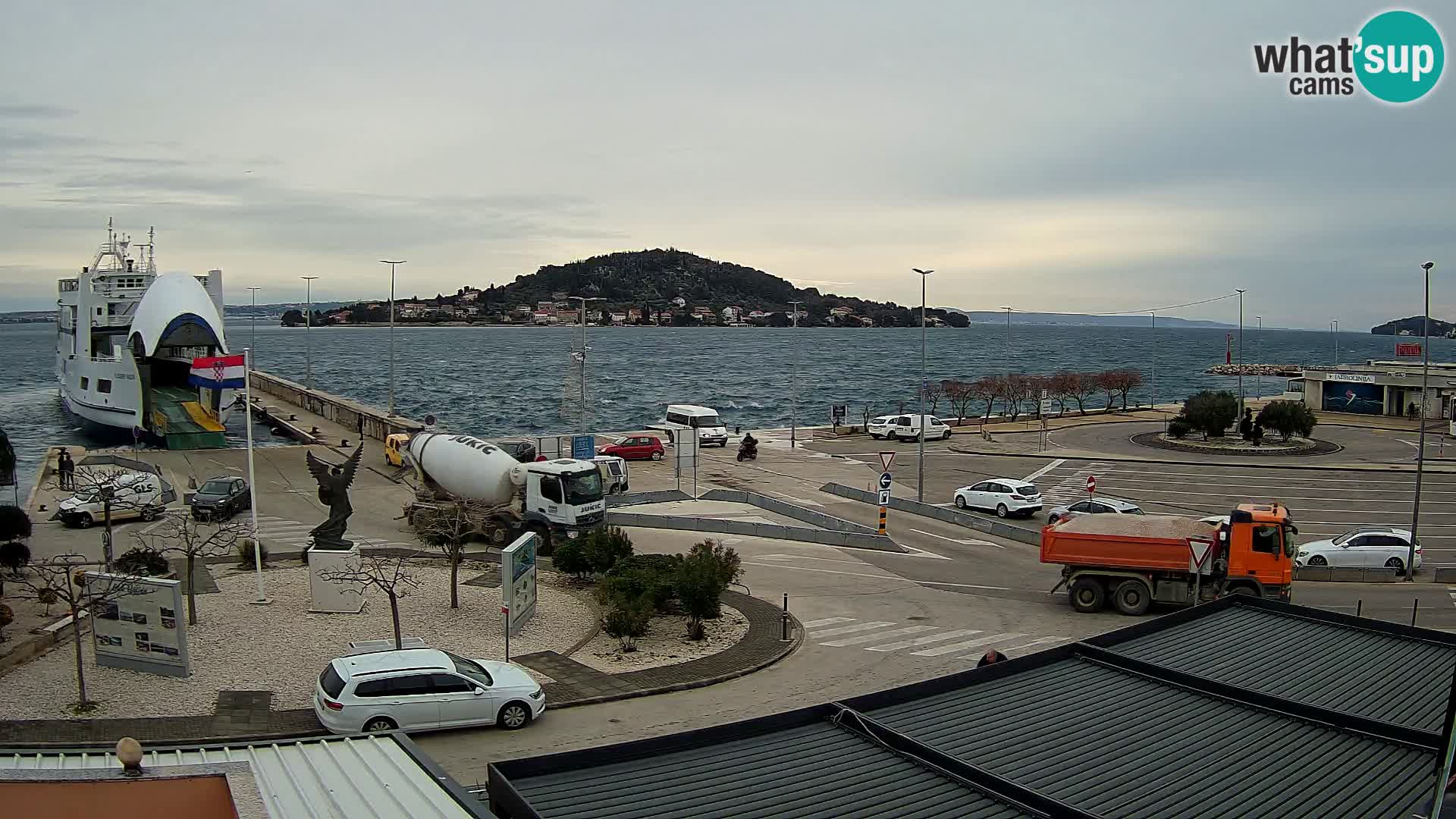Webcam Ugliano – terminal traghetto da Preko a Zara