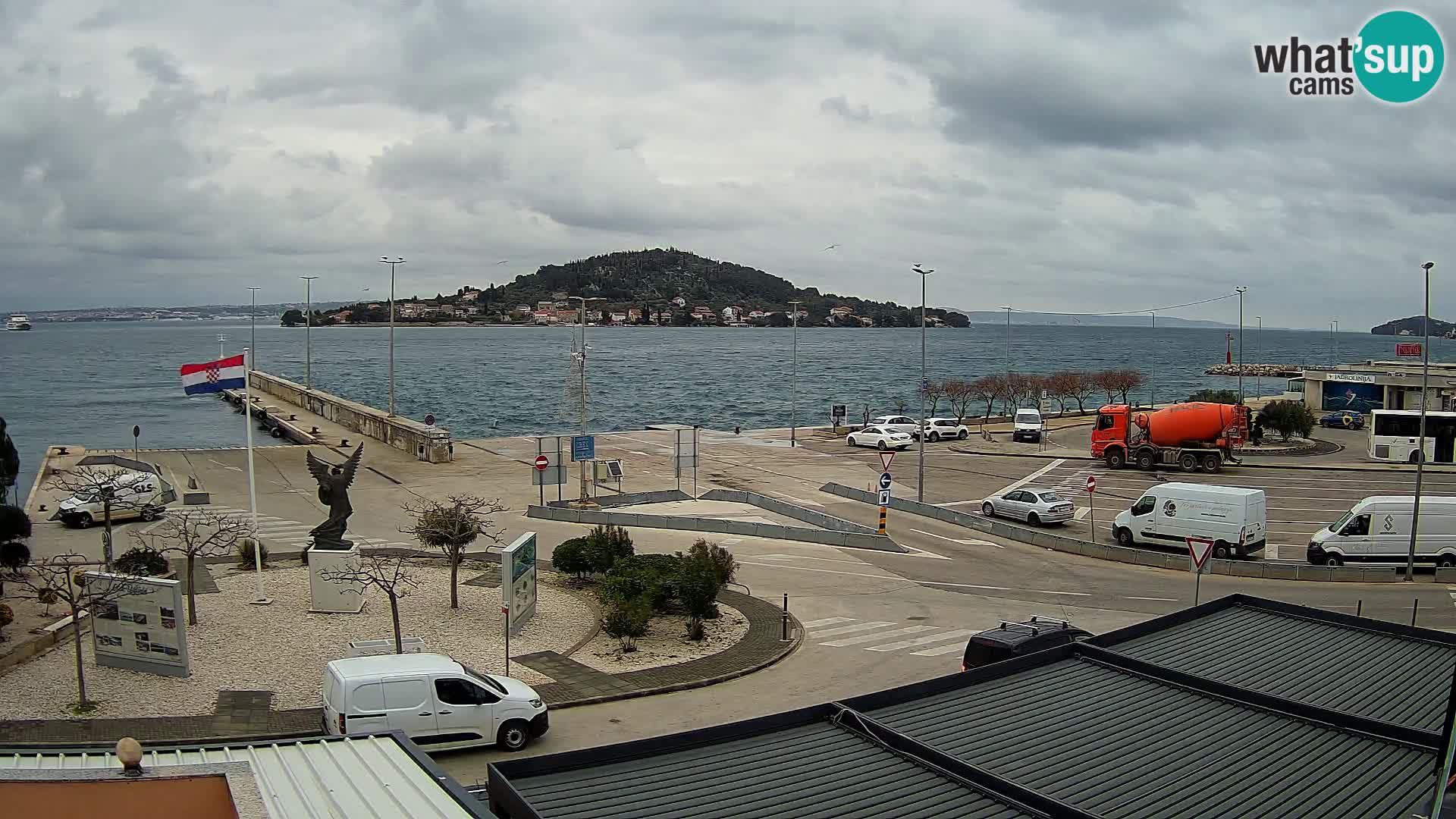 Web kamera Ugljan – Preko trajekt za Zadar