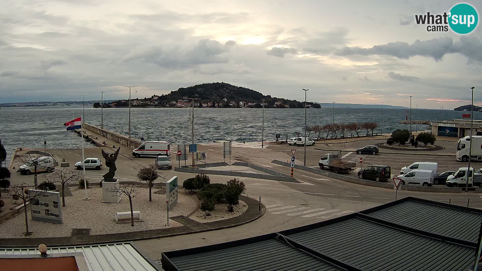 Web kamera Ugljan – Preko trajekt za Zadar