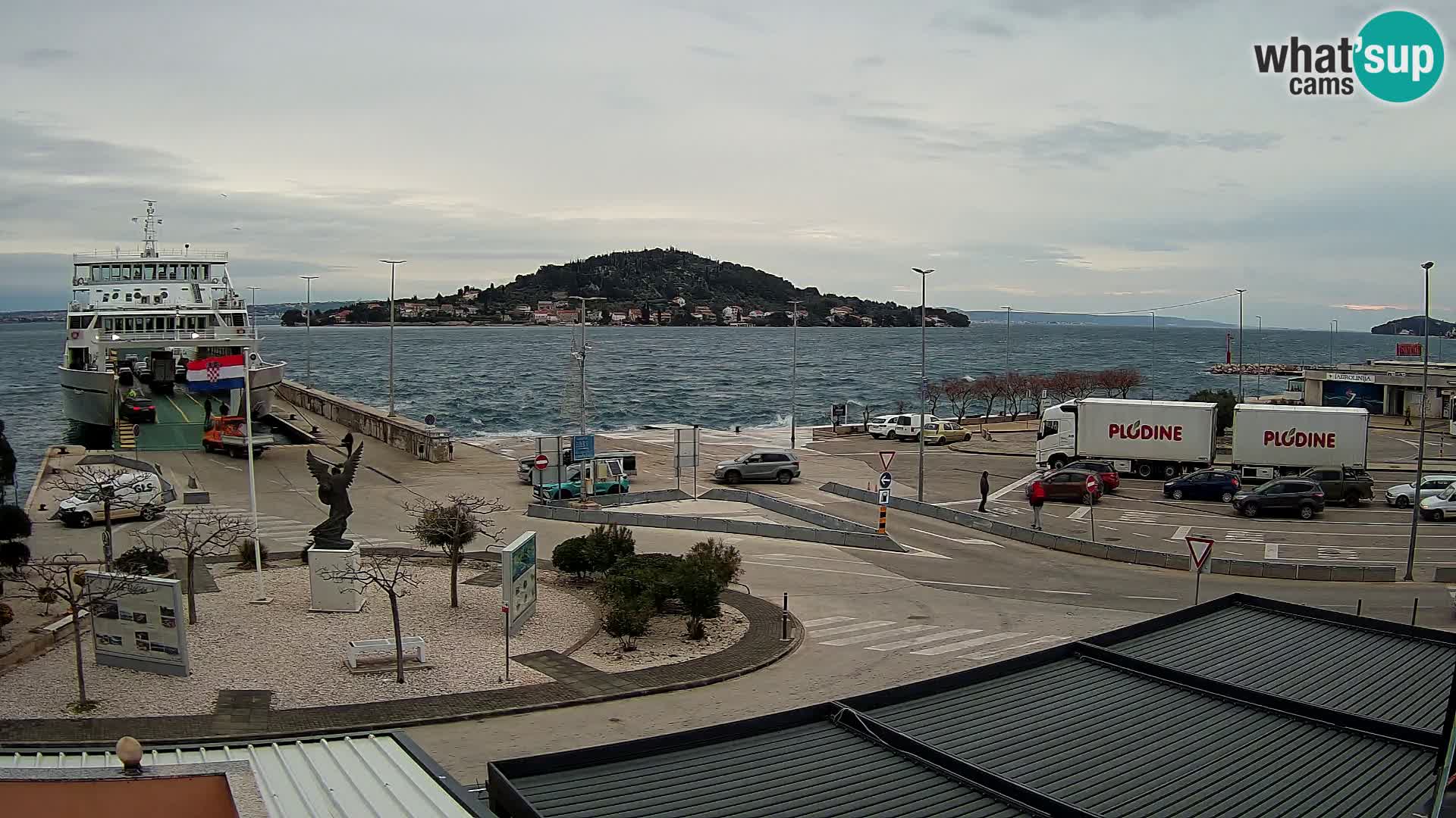 Webcam Ugliano – terminal traghetto da Preko a Zara