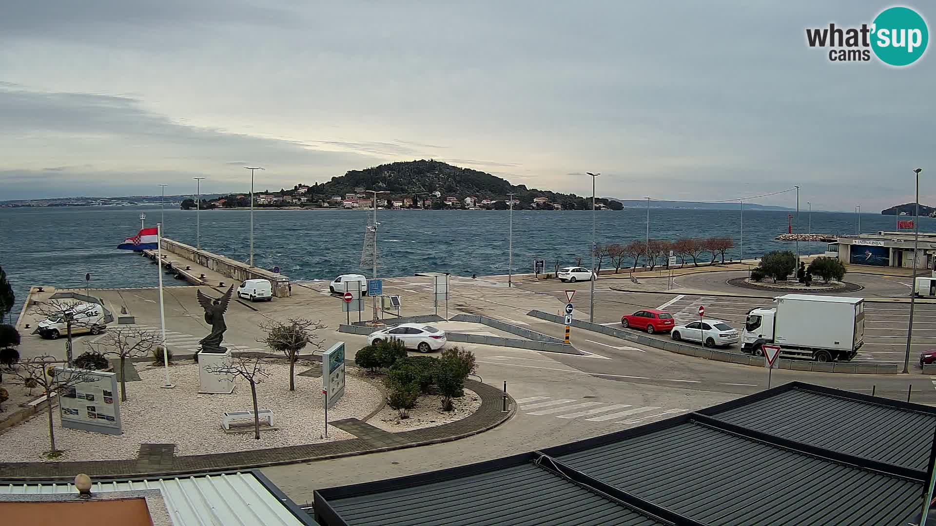 Spletna kamera Ugljan – trajekt Preko – Zadar