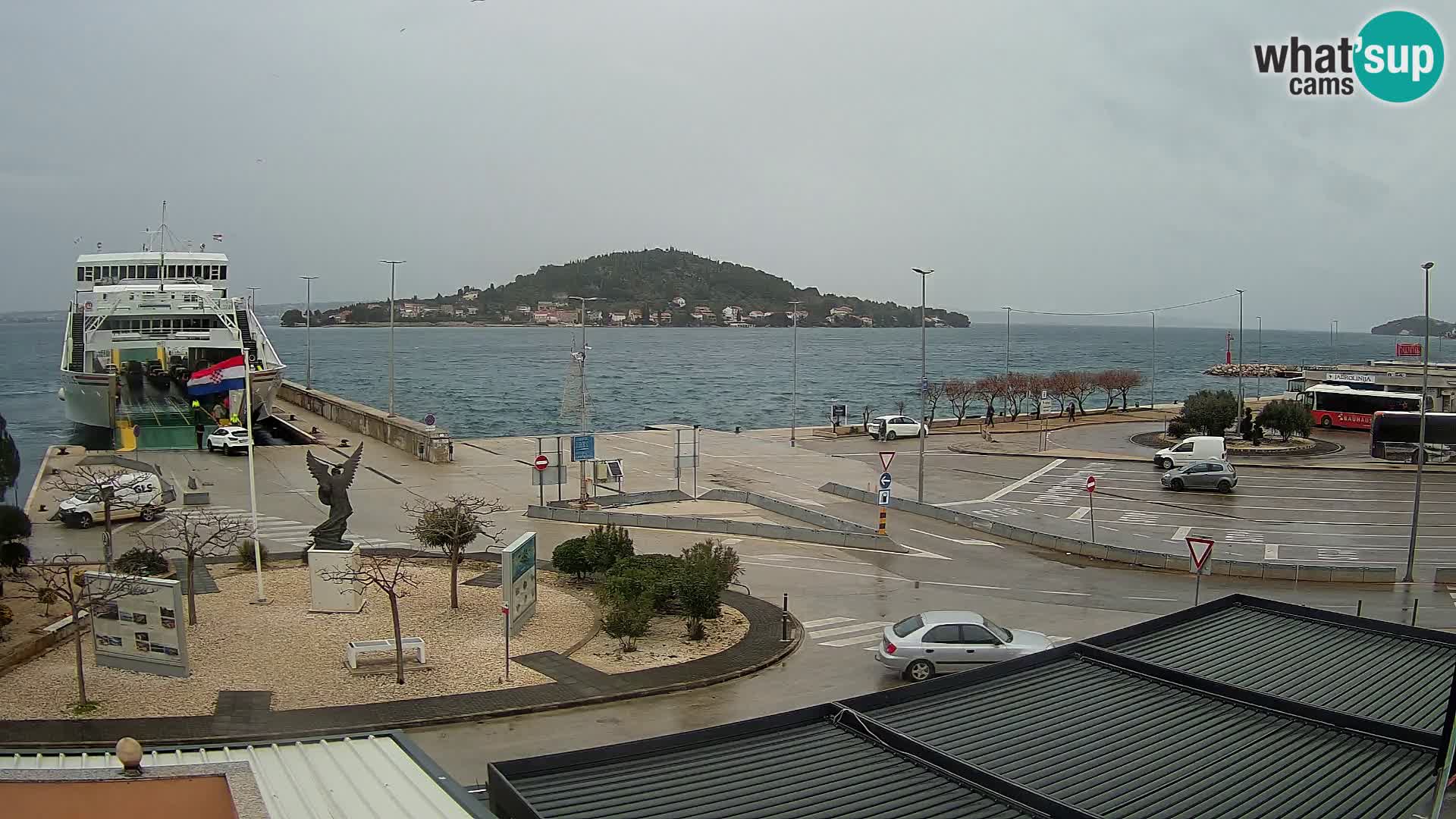 Web kamera Ugljan – Preko trajekt za Zadar