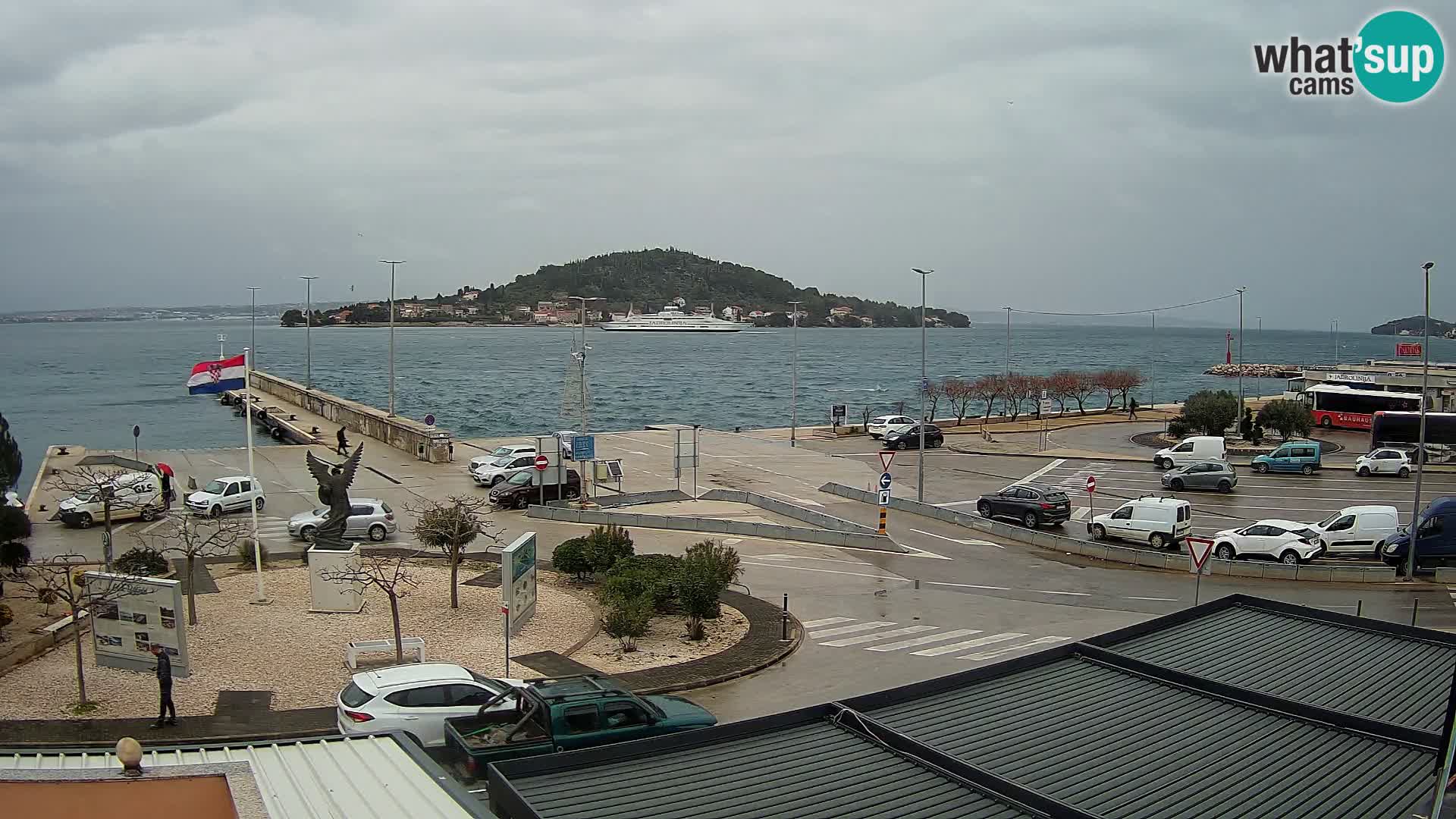 Web kamera Ugljan – Preko trajekt za Zadar