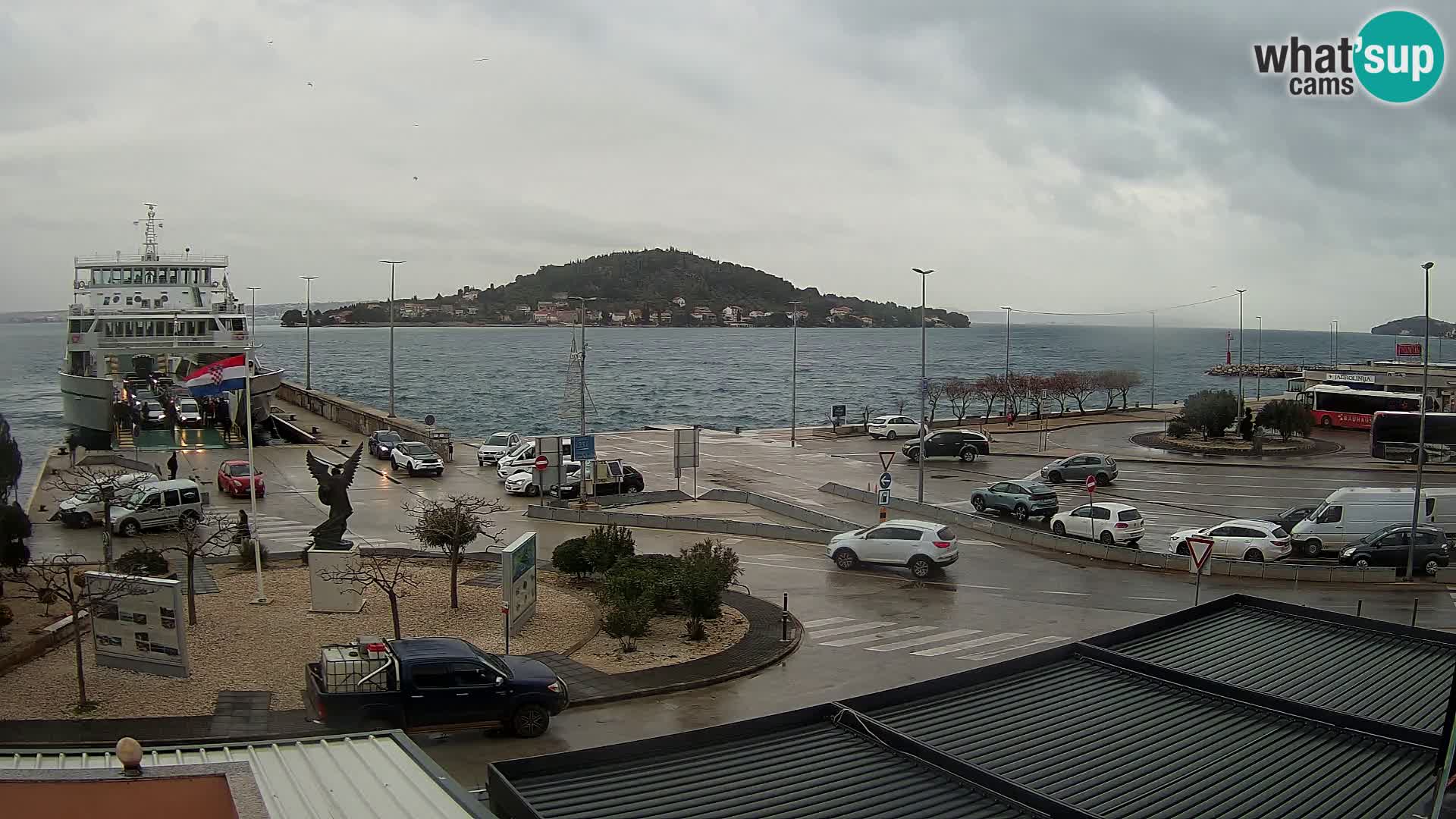 Web kamera Ugljan – Preko trajekt za Zadar