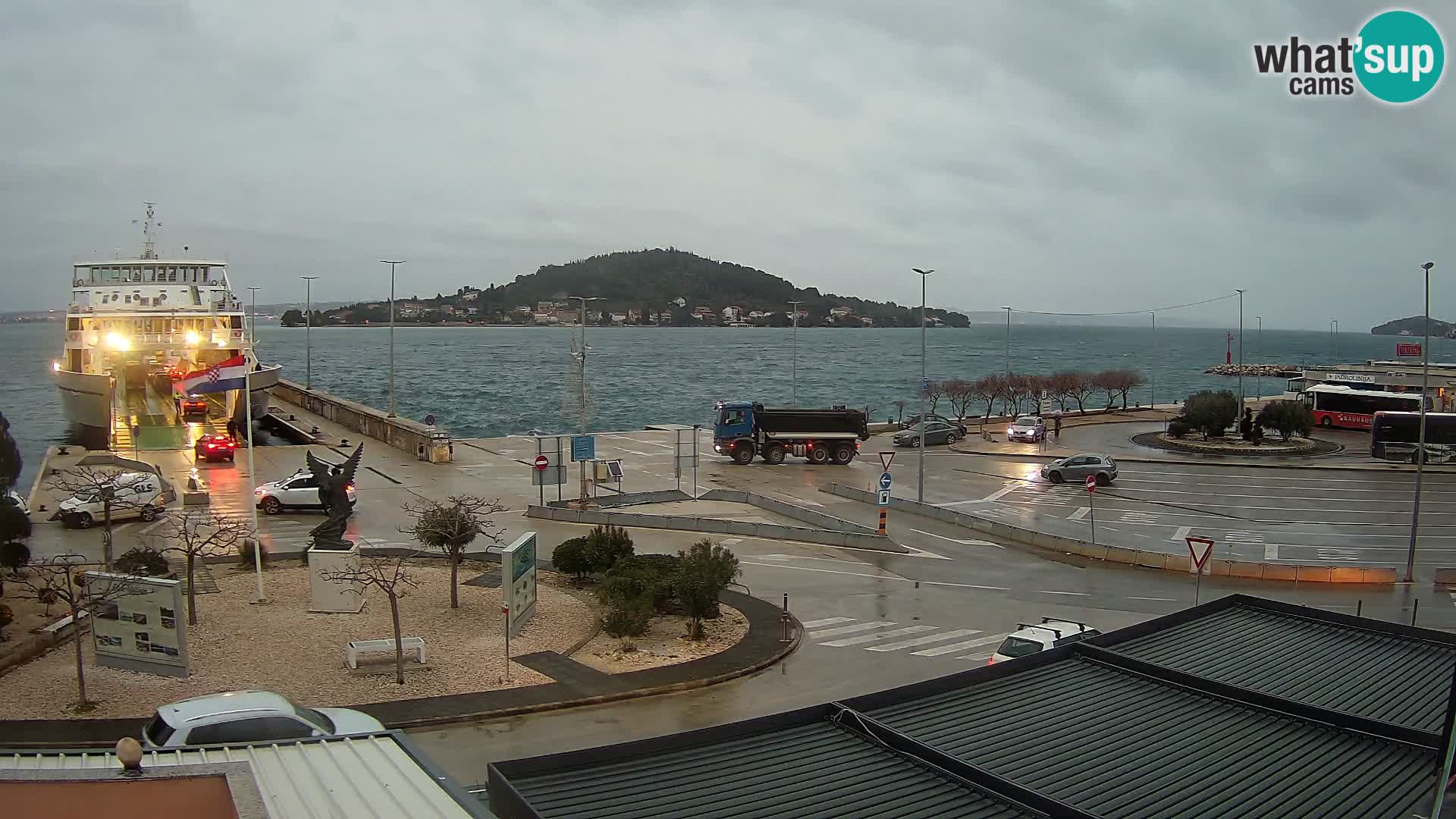 Webcam Ugliano – terminal traghetto da Preko a Zara