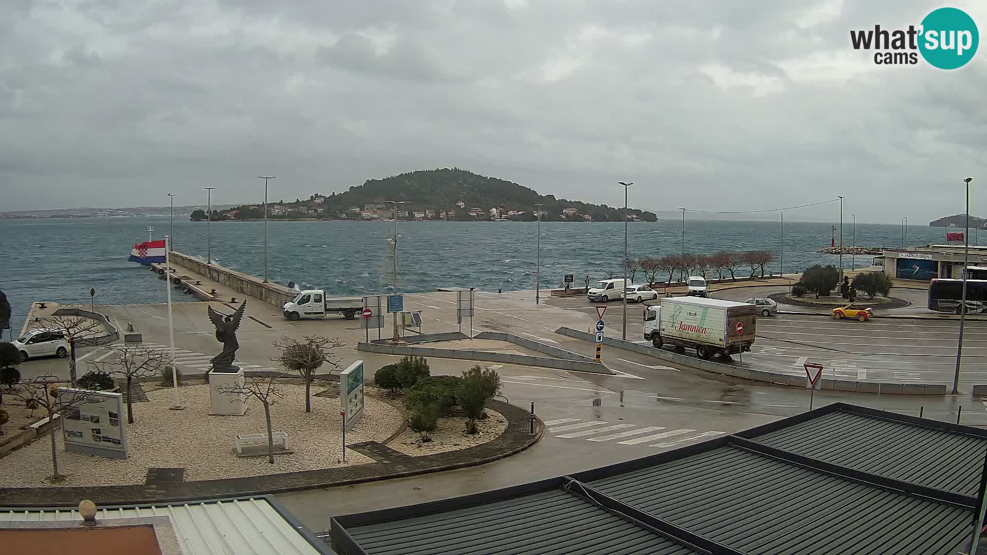 Webcam Ugliano – terminal traghetto da Preko a Zara