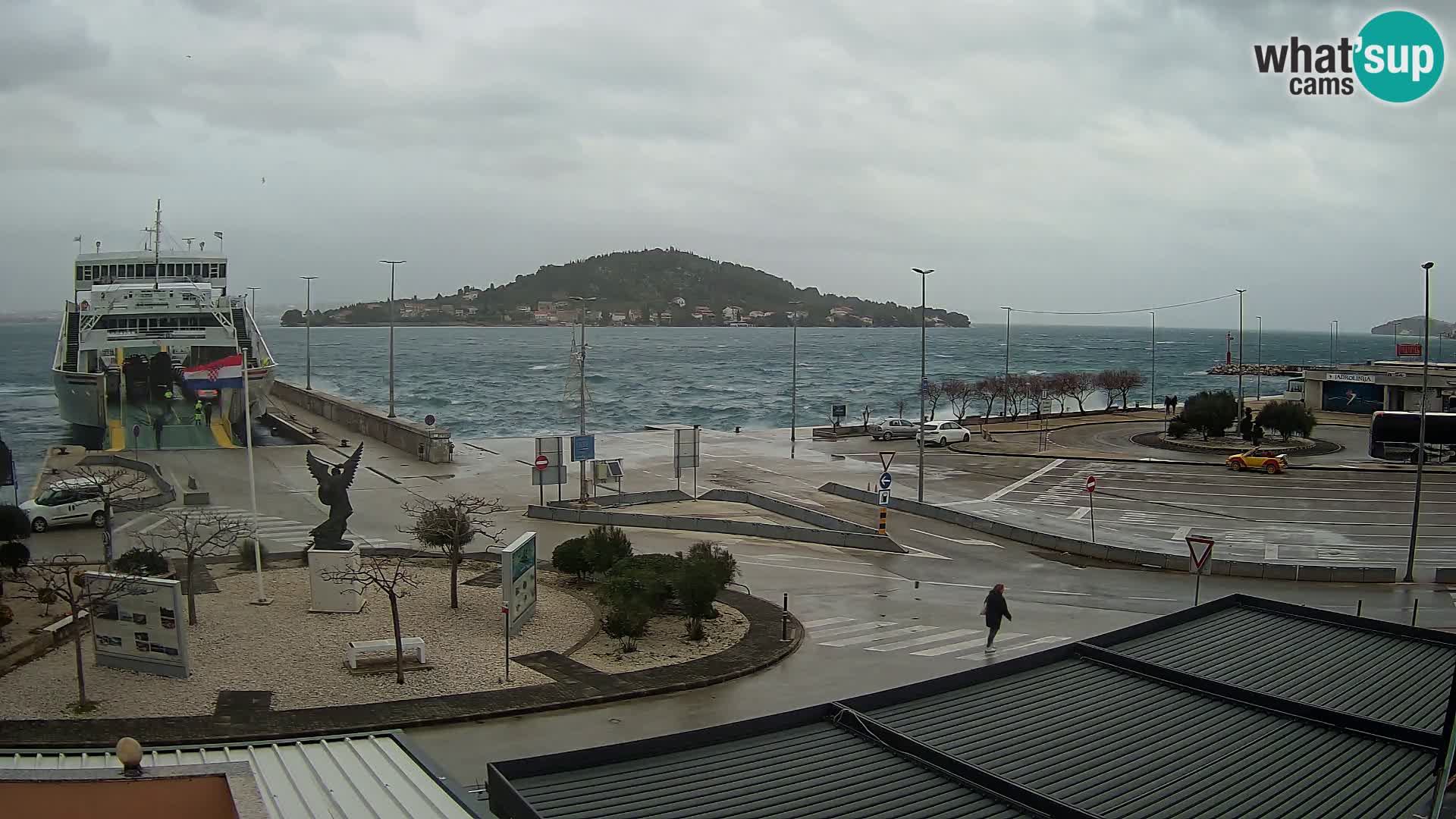 Web kamera Ugljan – Preko trajekt za Zadar