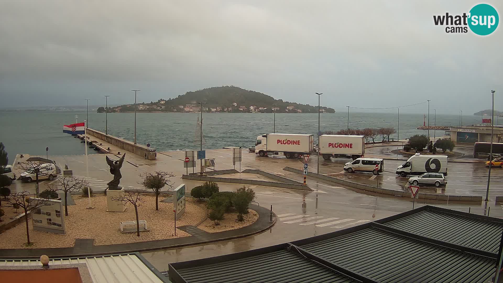 Web kamera Ugljan – Preko trajekt za Zadar