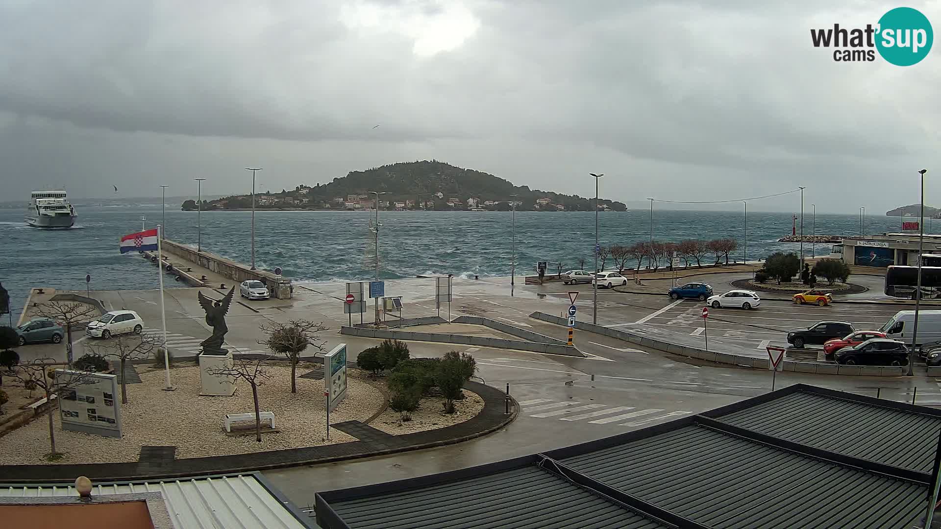 Webcam Ugliano – terminal traghetto da Preko a Zara