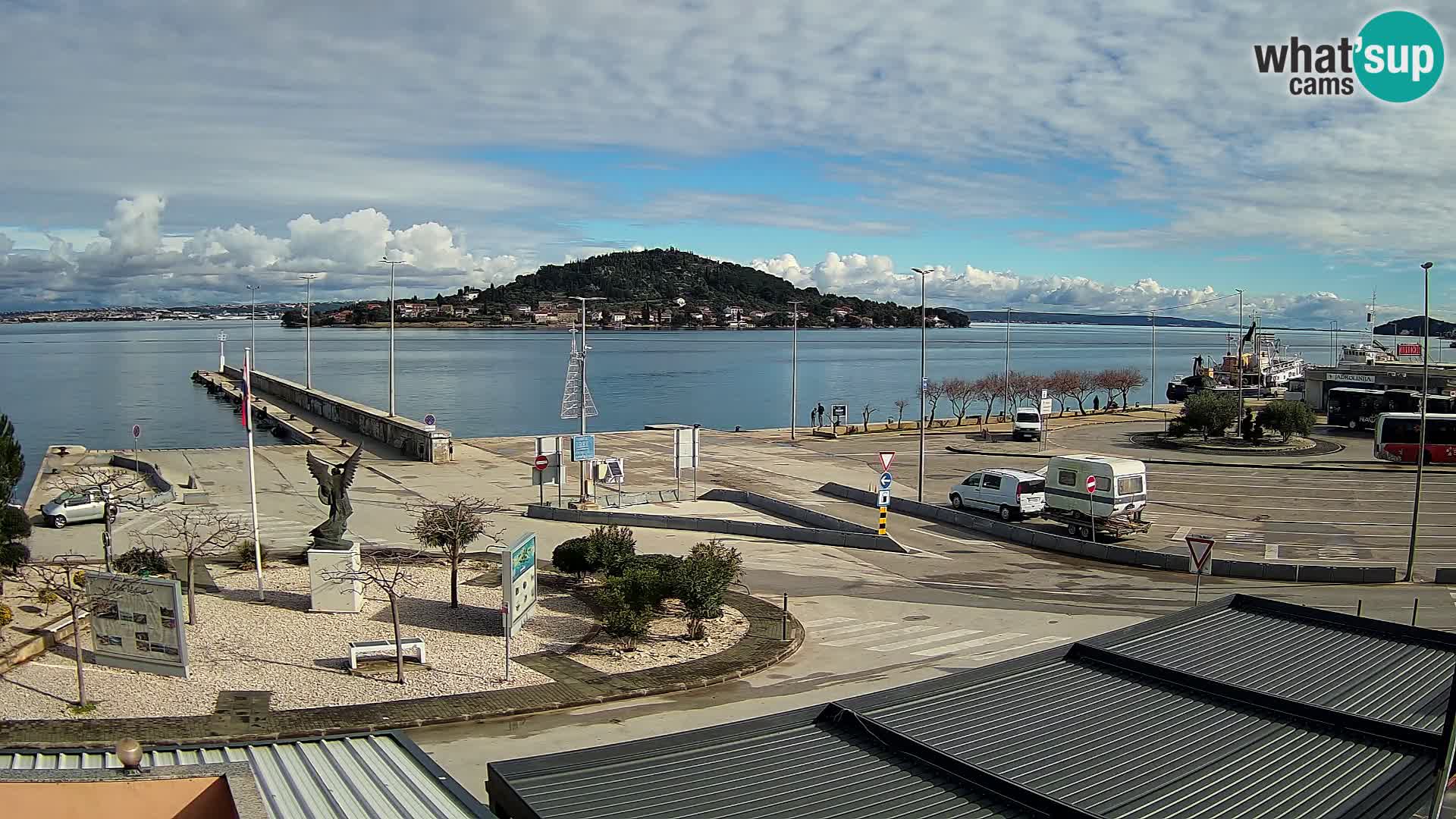 Webcam Ugliano – terminal traghetto da Preko a Zara