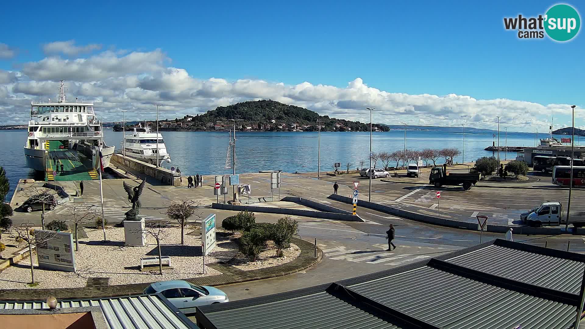 Webcam Ugliano – terminal traghetto da Preko a Zara