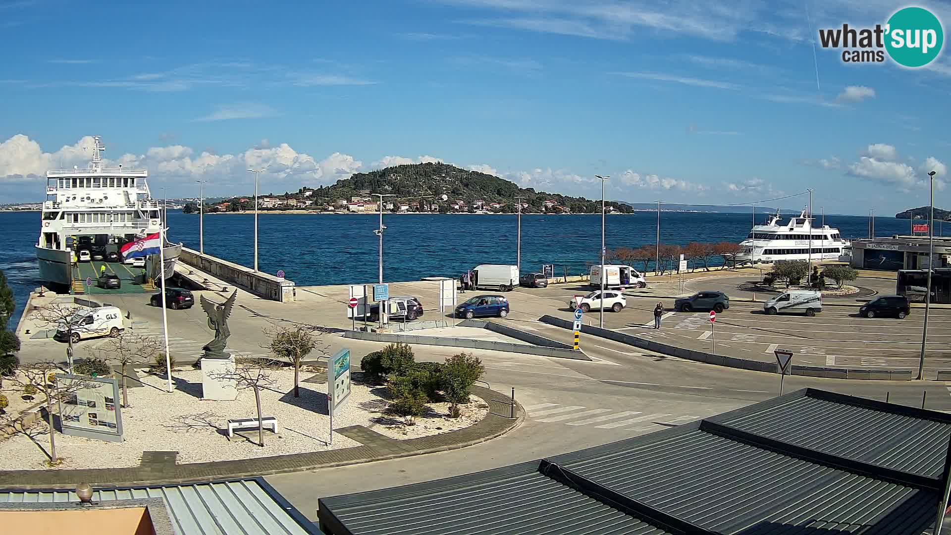 Web kamera Ugljan – Preko trajekt za Zadar