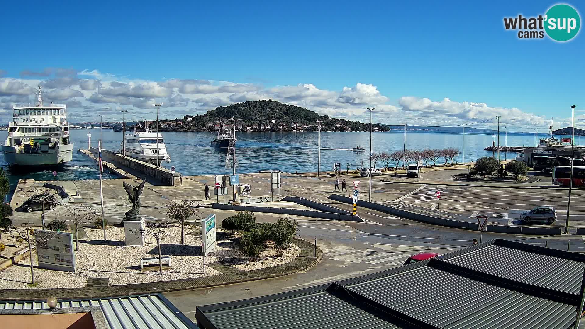 Web kamera Ugljan – Preko trajekt za Zadar