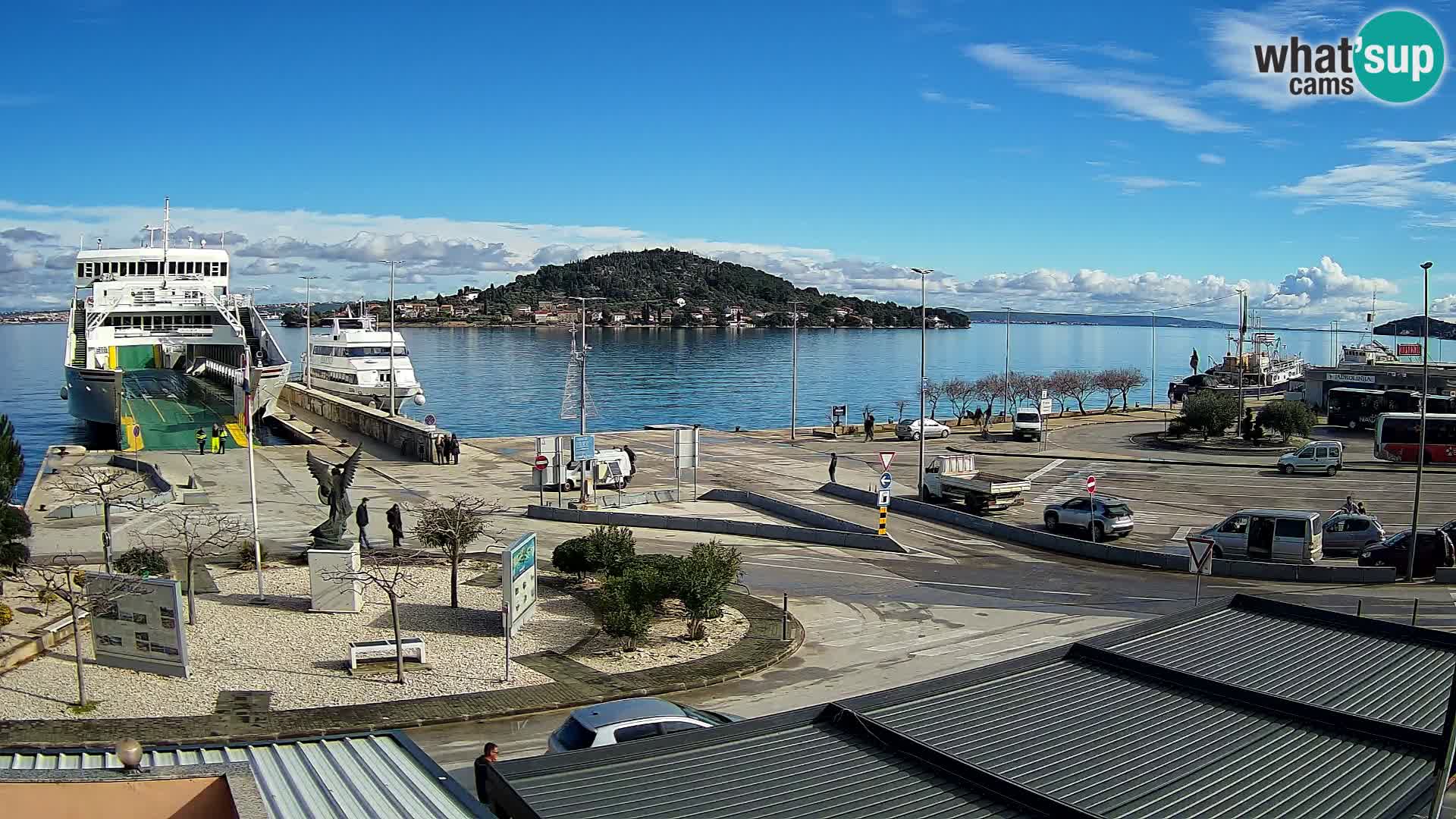 Spletna kamera Ugljan – trajekt Preko – Zadar