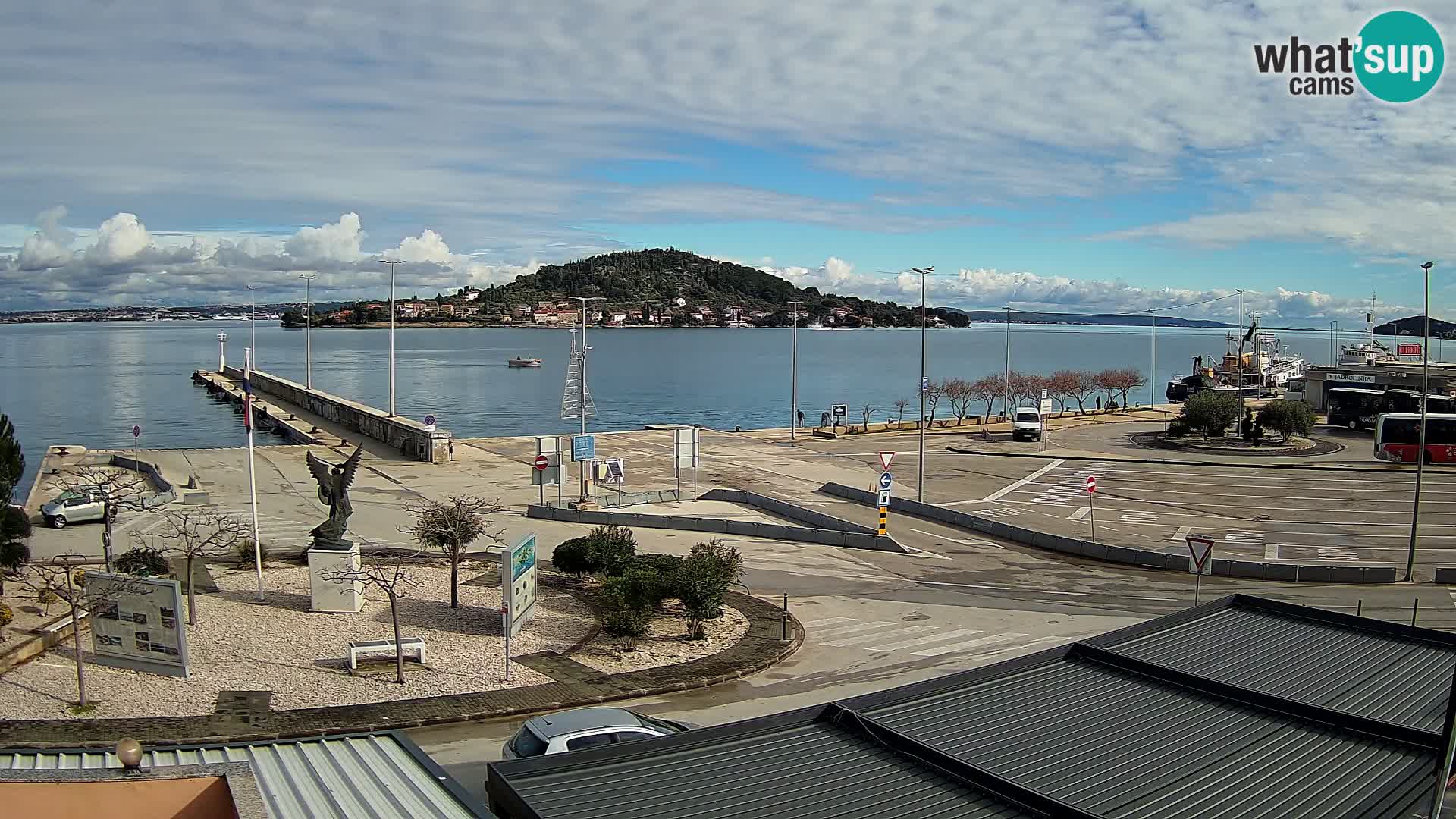 Webcam Ugliano – terminal traghetto da Preko a Zara