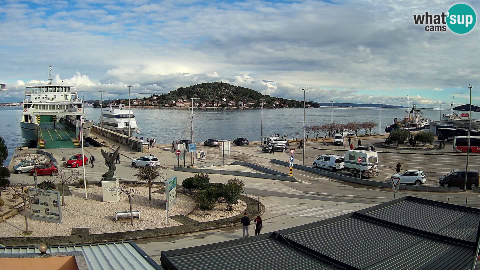 Web kamera Ugljan – Preko trajekt za Zadar