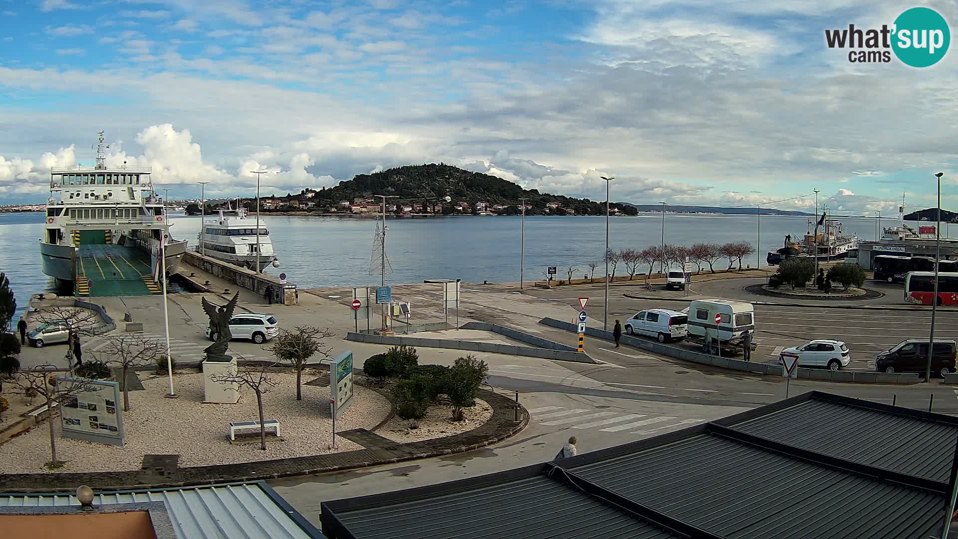 Spletna kamera Ugljan – trajekt Preko – Zadar