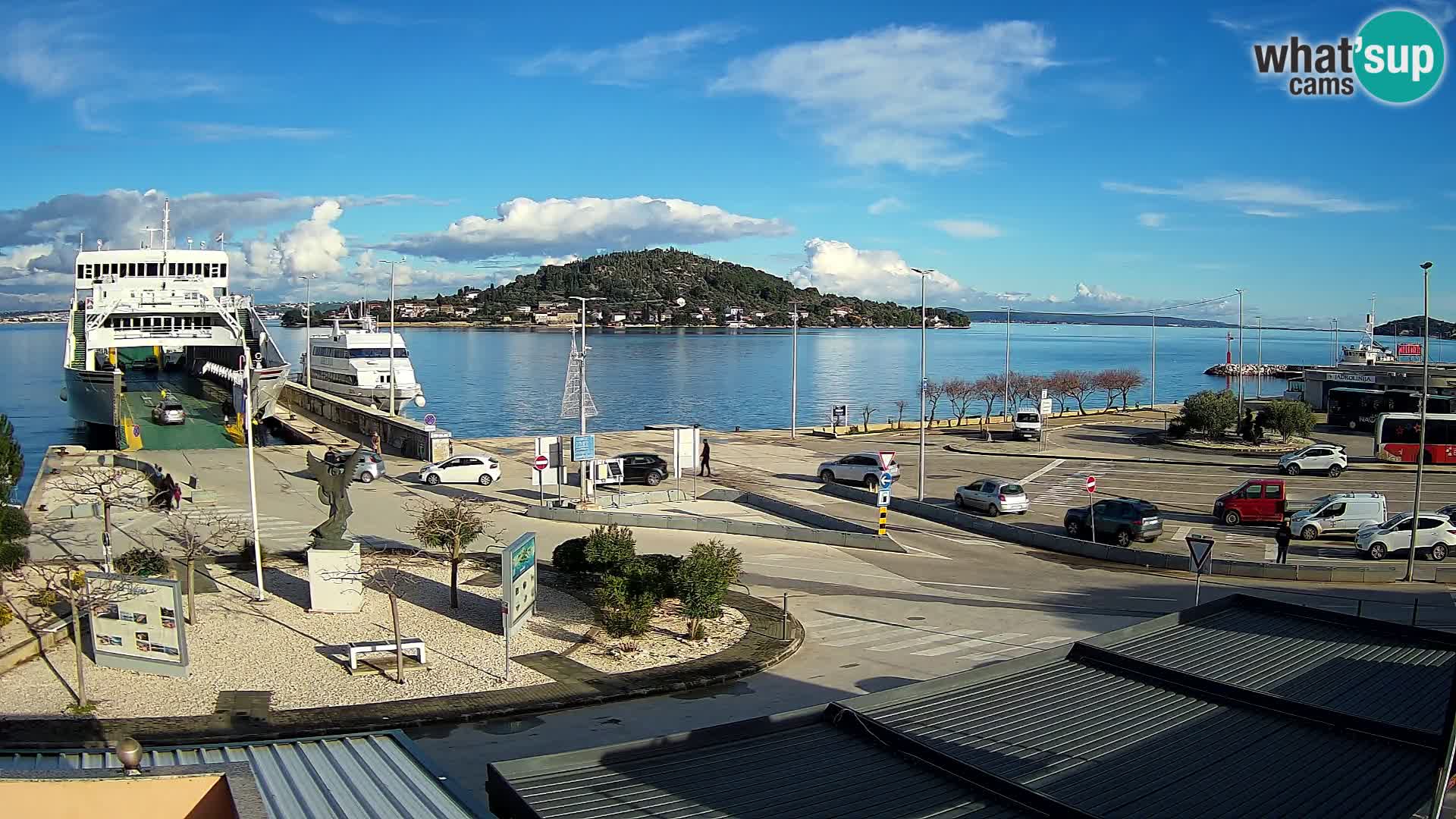 Web kamera Ugljan – Preko trajekt za Zadar