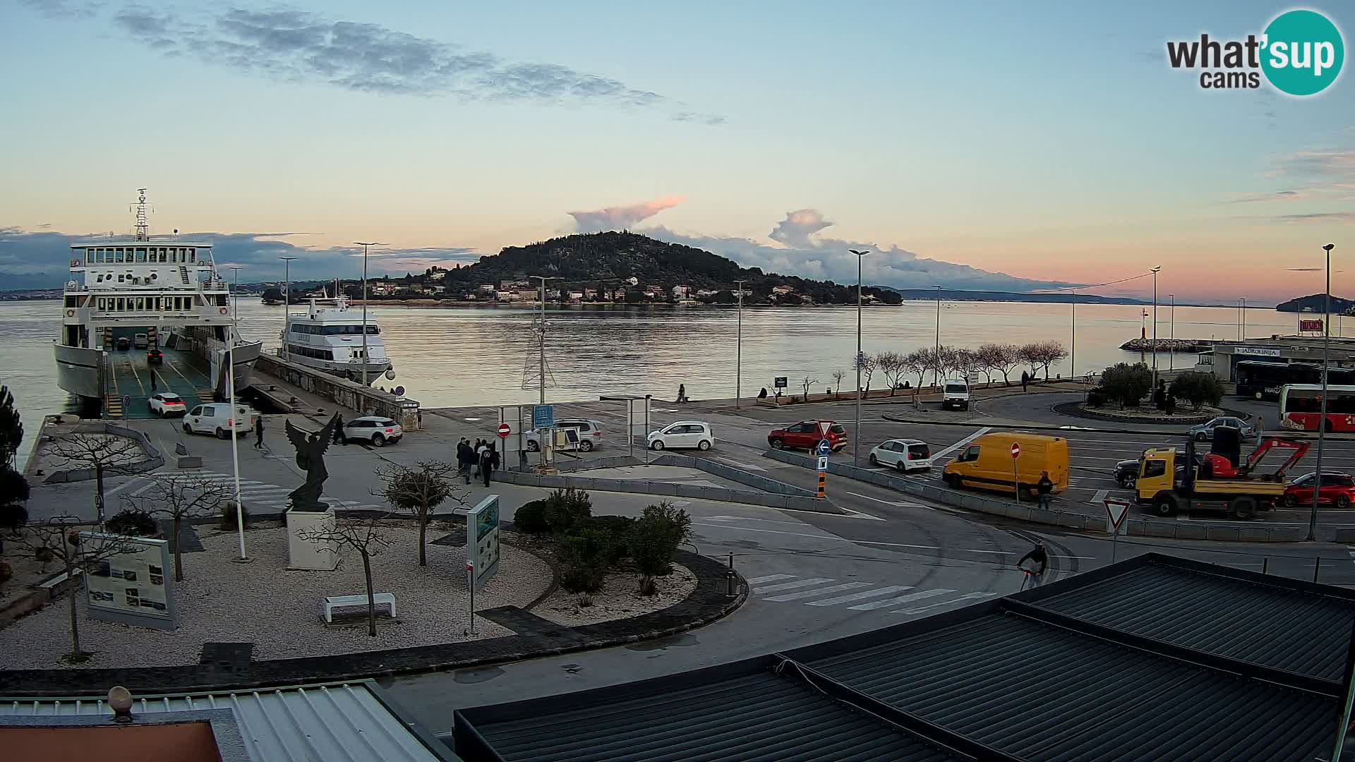 Web kamera Ugljan – Preko trajekt za Zadar