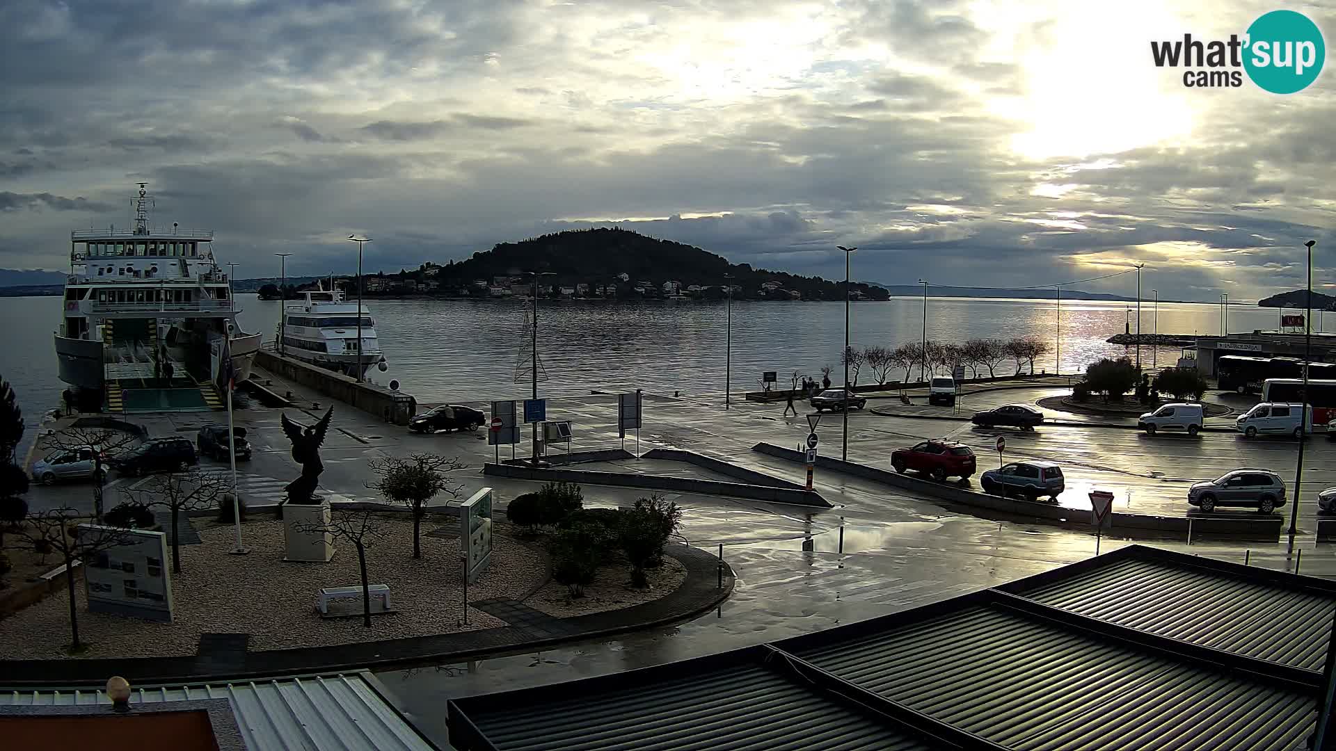 Webcam Ugliano – terminal traghetto da Preko a Zara