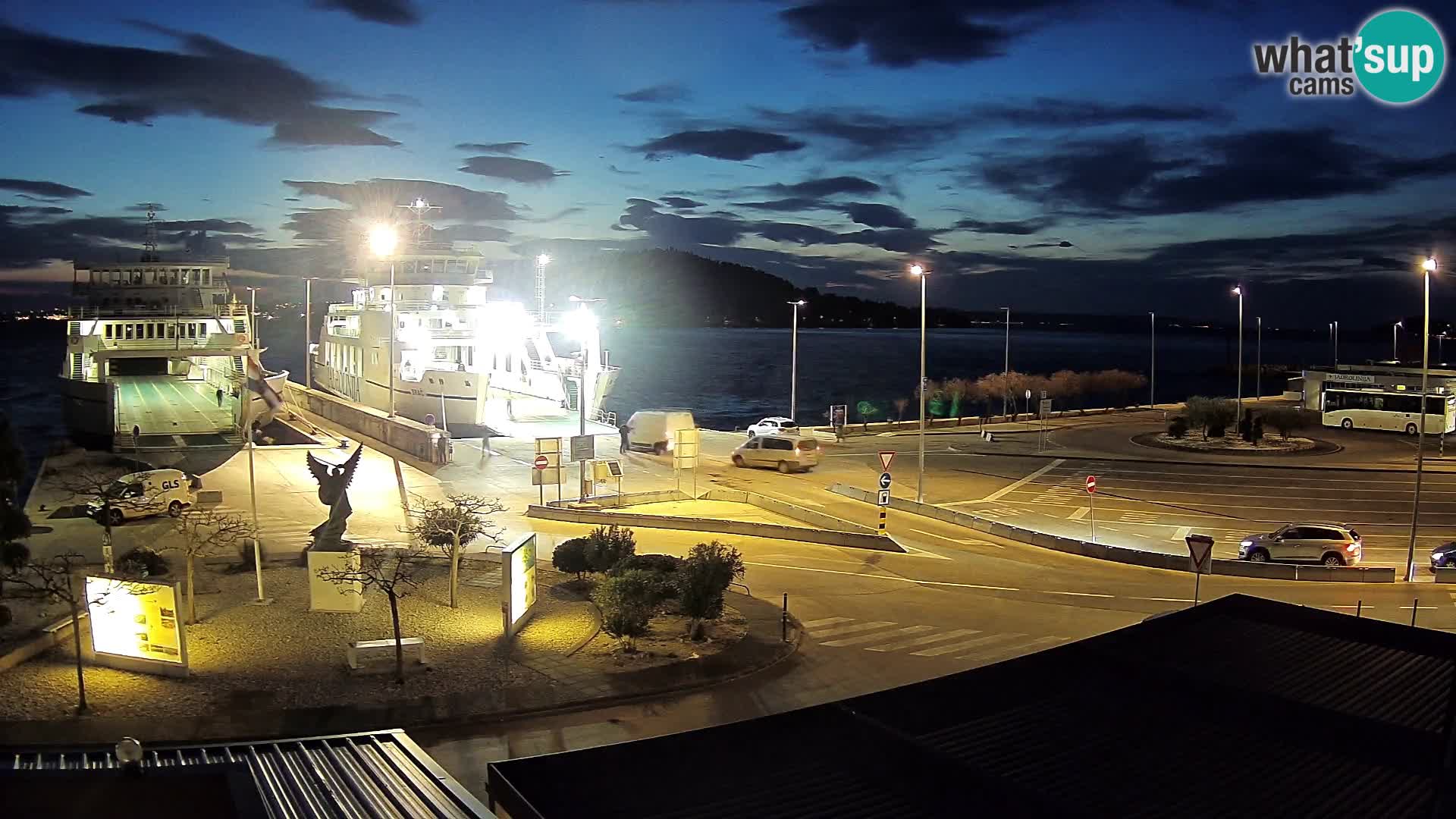 Web kamera Ugljan – Preko trajekt za Zadar