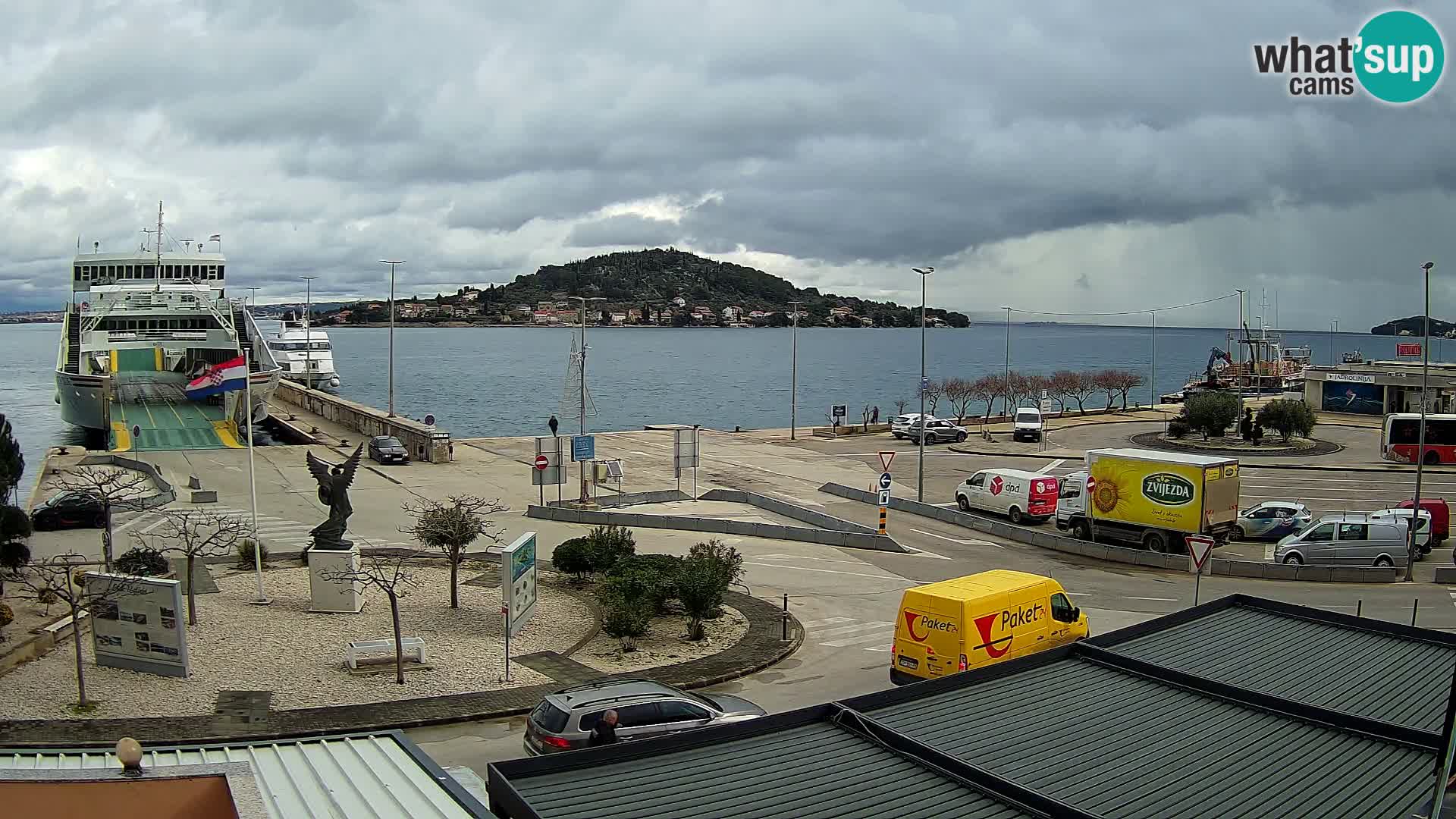 Web kamera Ugljan – Preko trajekt za Zadar