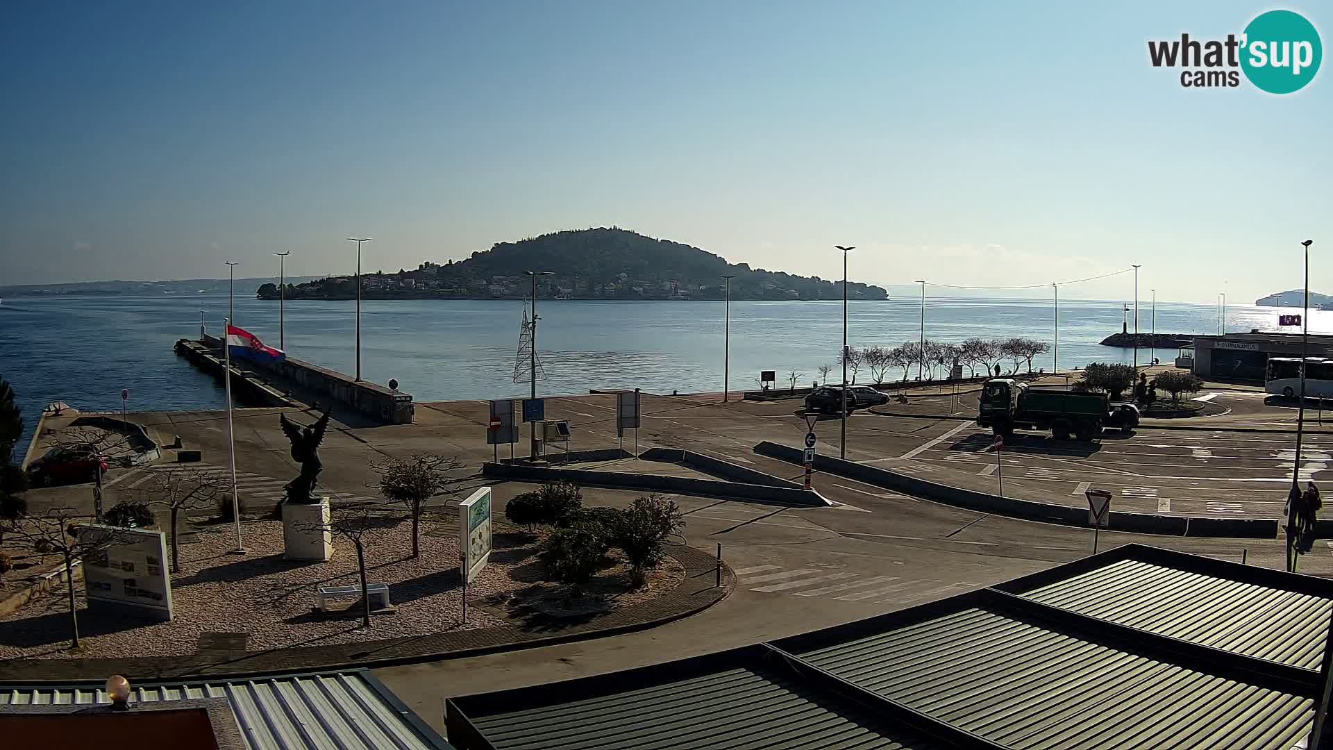 Spletna kamera Ugljan – trajekt Preko – Zadar