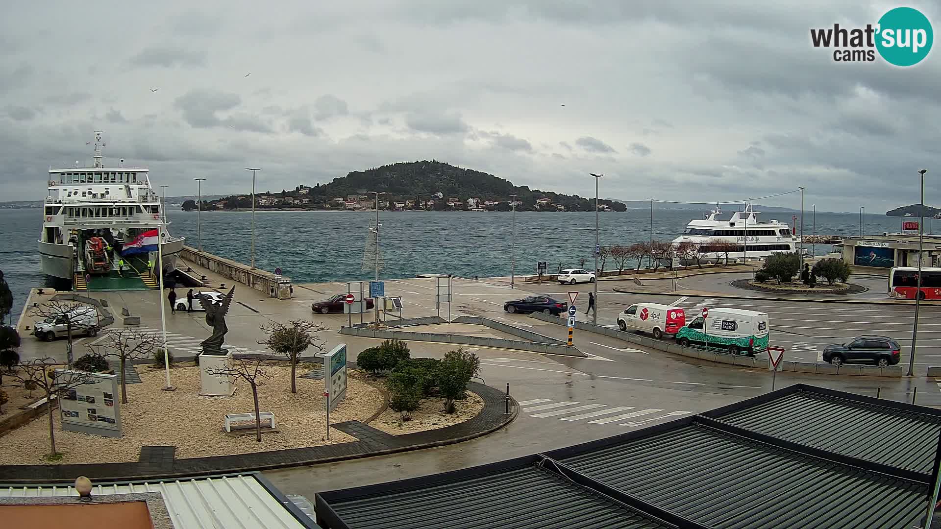 Spletna kamera Ugljan – trajekt Preko – Zadar