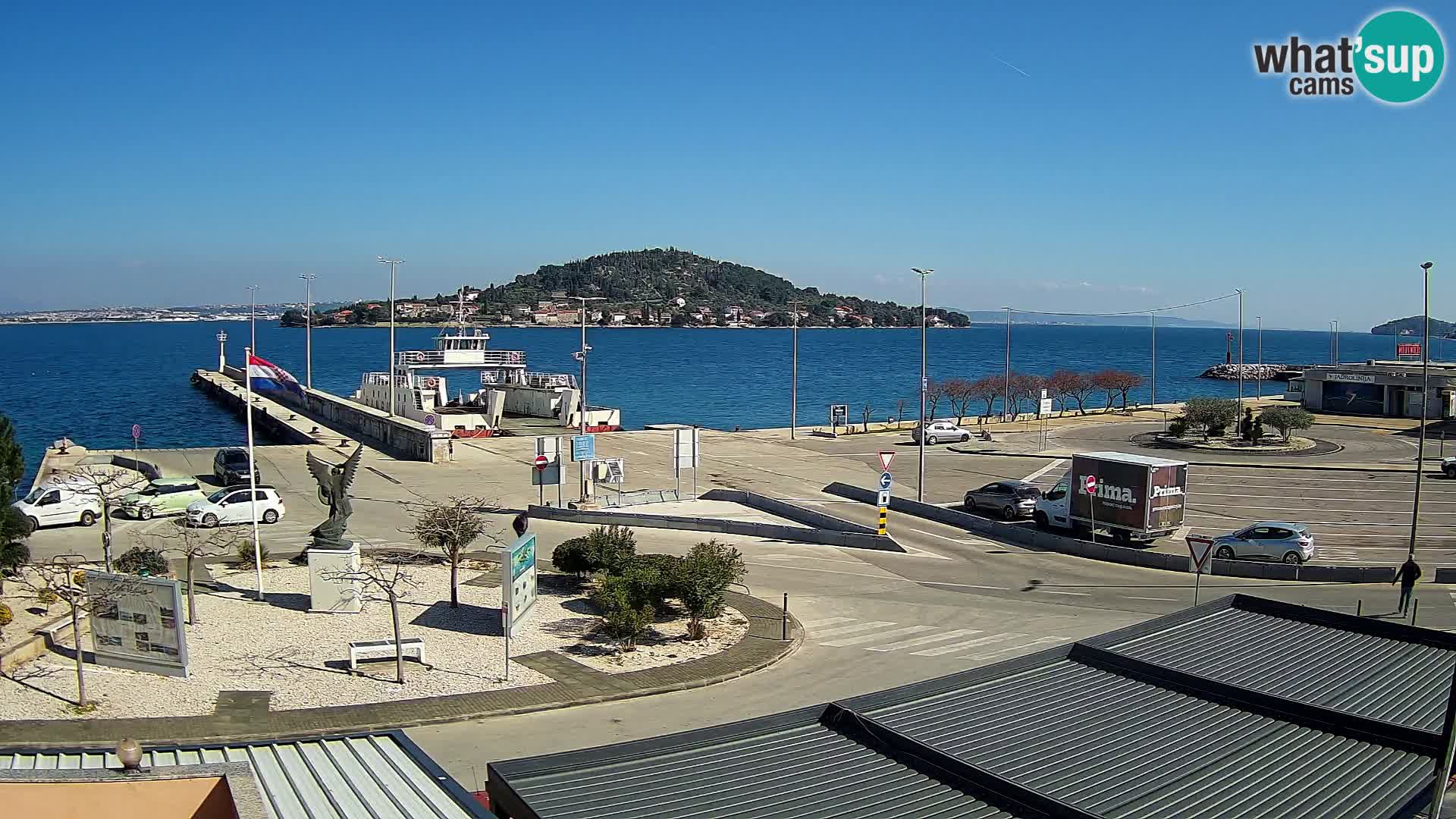 Web kamera Ugljan – Preko trajekt za Zadar