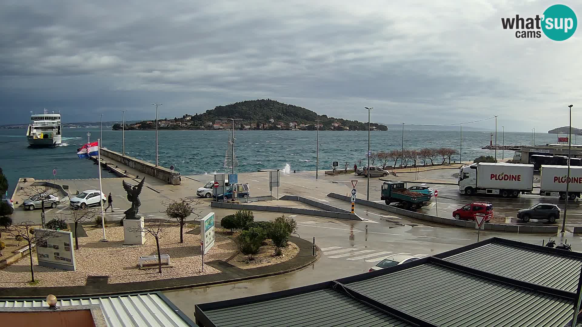 Spletna kamera Ugljan – trajekt Preko – Zadar