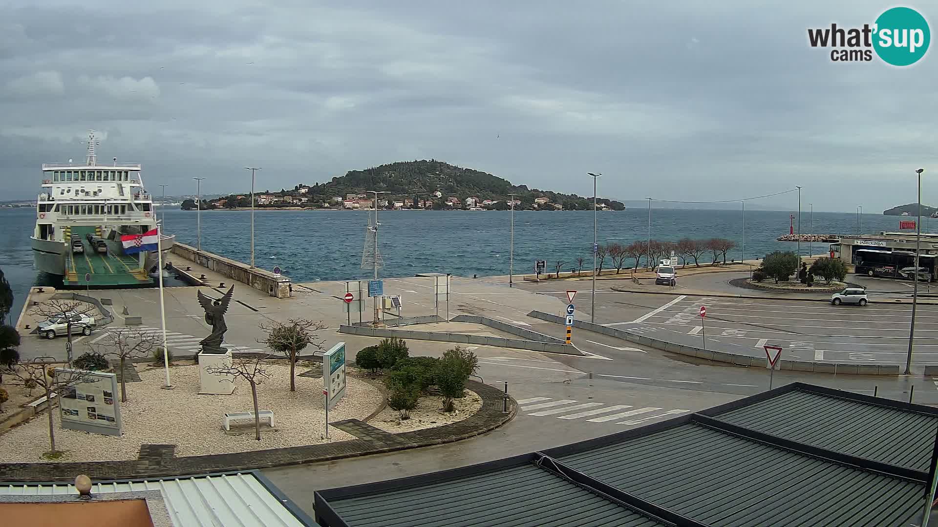 Web kamera Ugljan – Preko trajekt za Zadar
