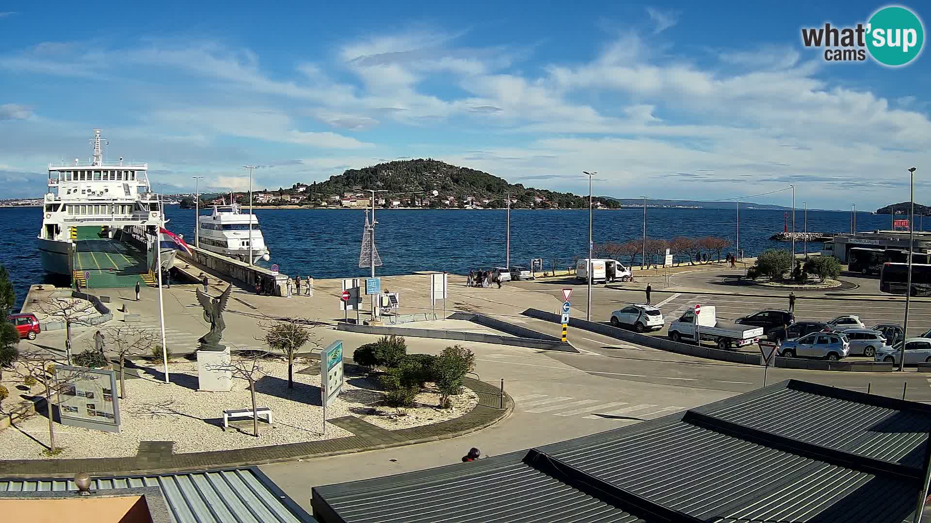 Webcam Ugliano – terminal traghetto da Preko a Zara