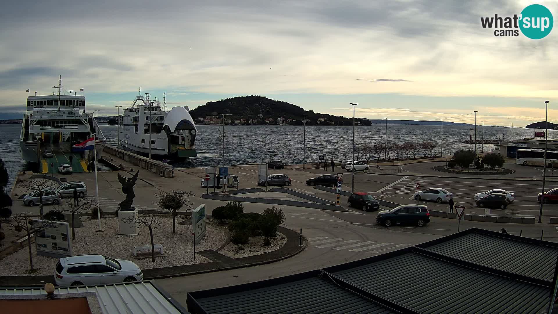 Spletna kamera Ugljan – trajekt Preko – Zadar