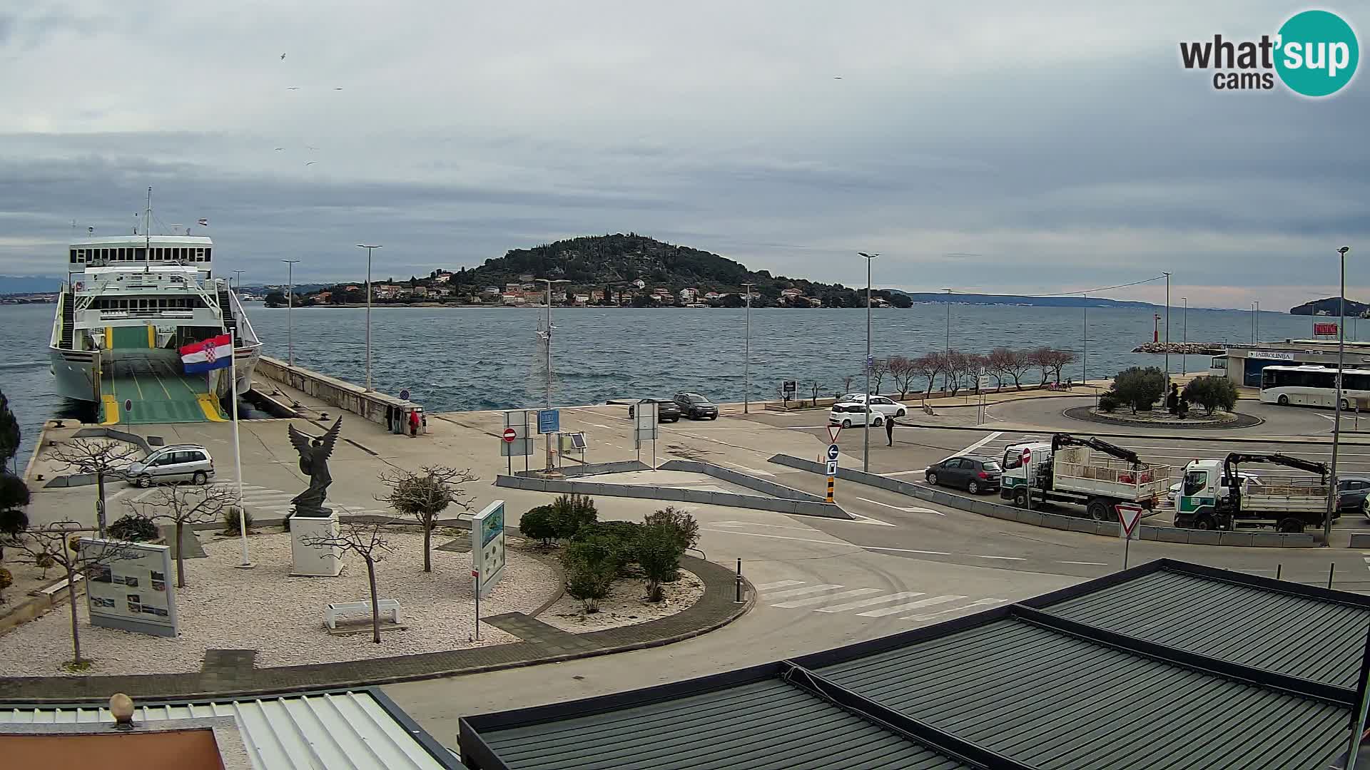 Webcam Ugliano – terminal traghetto da Preko a Zara