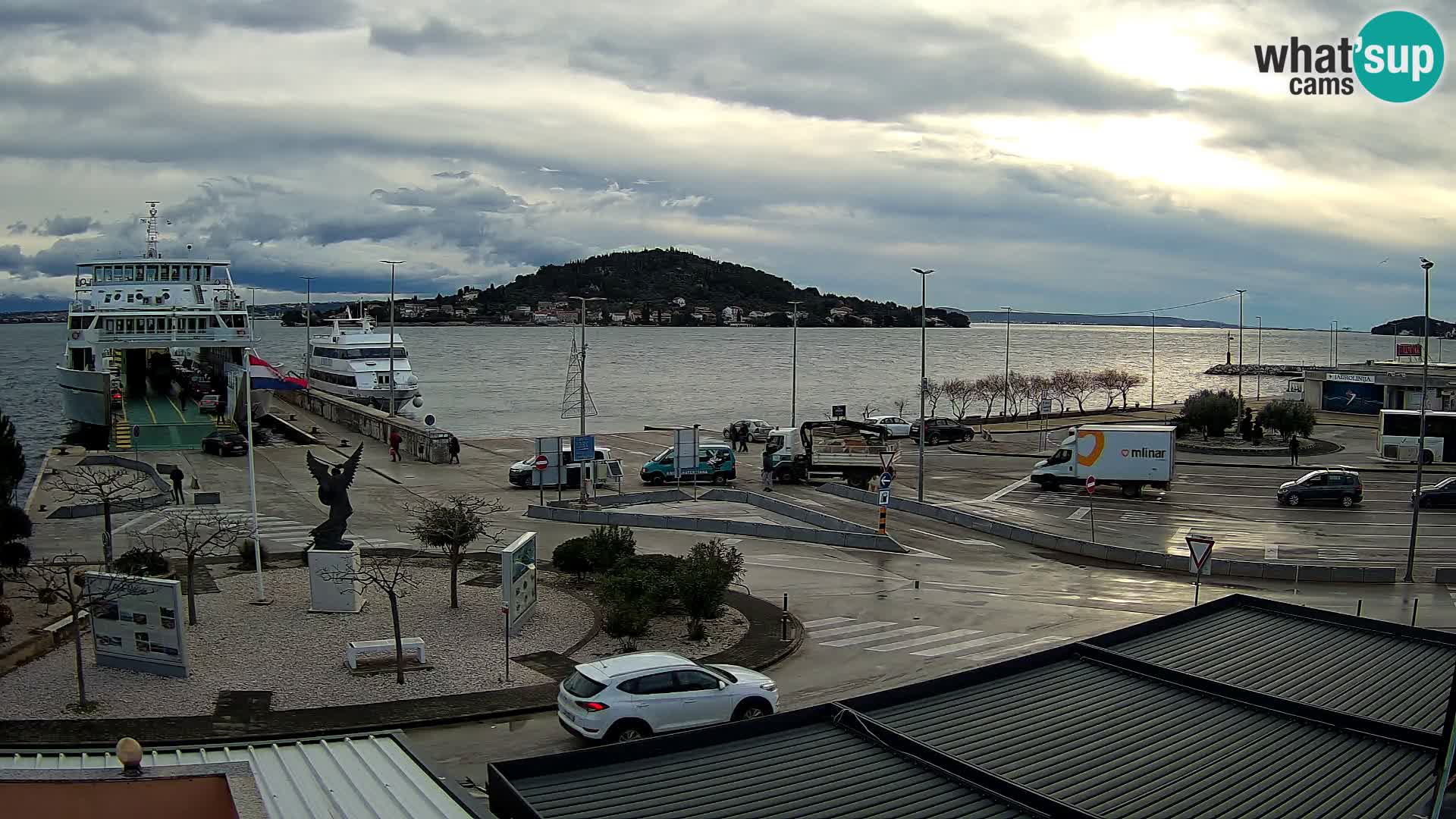 Webcam Ugliano – terminal traghetto da Preko a Zara