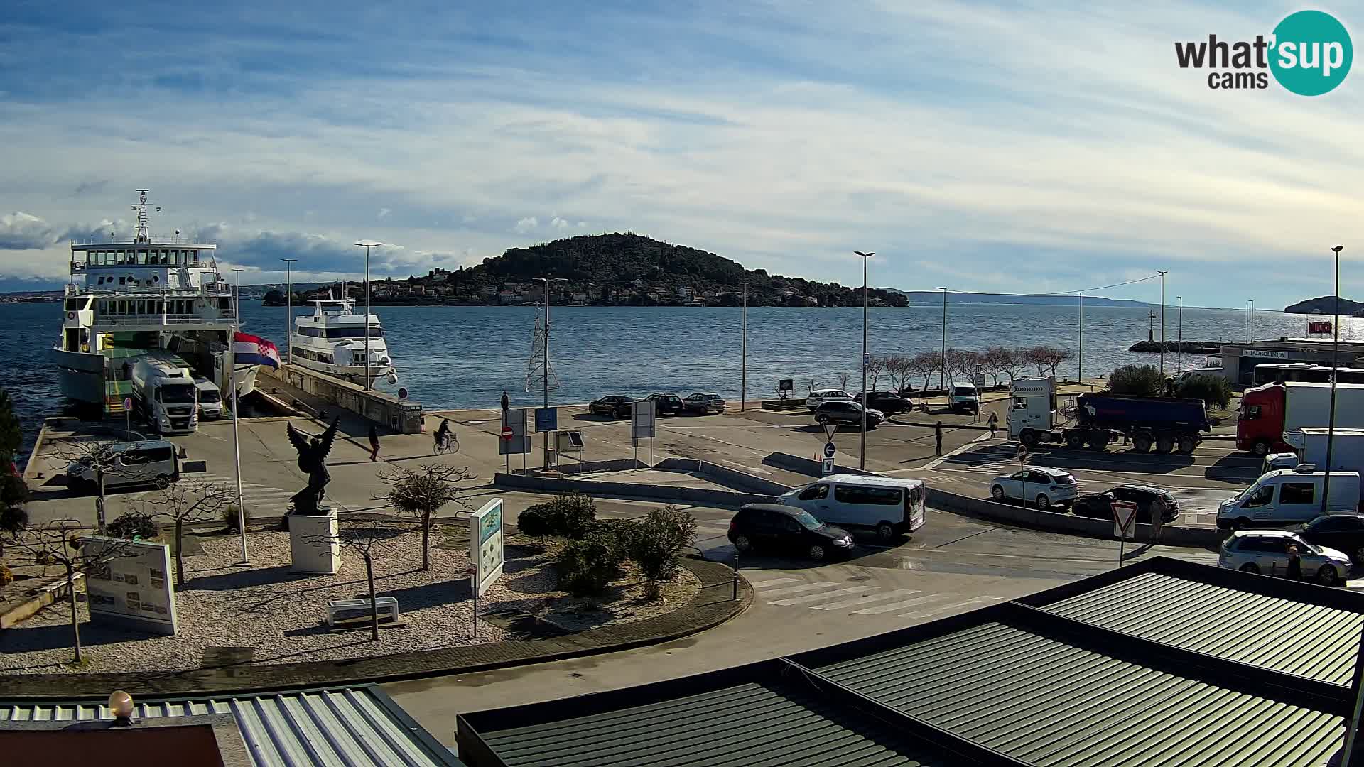 Spletna kamera Ugljan – trajekt Preko – Zadar