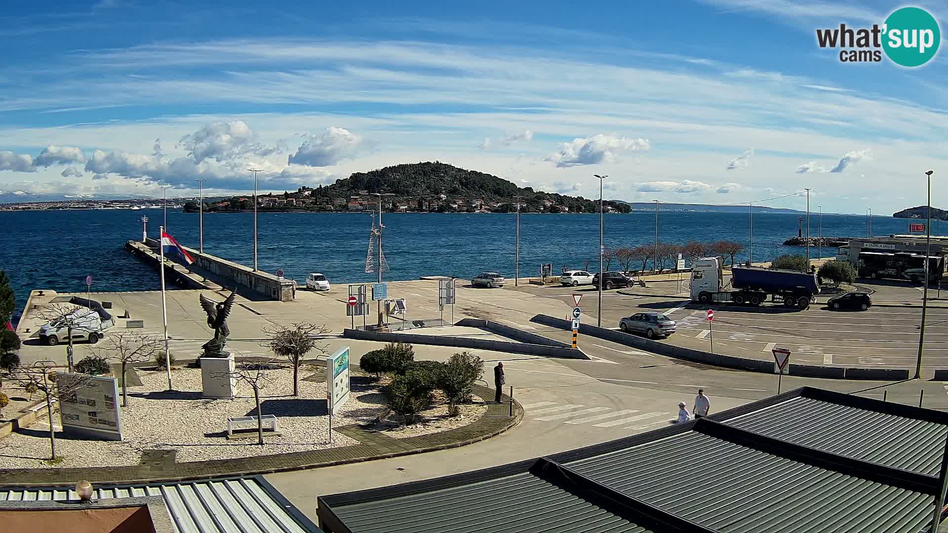 Webcam Ugliano – terminal traghetto da Preko a Zara