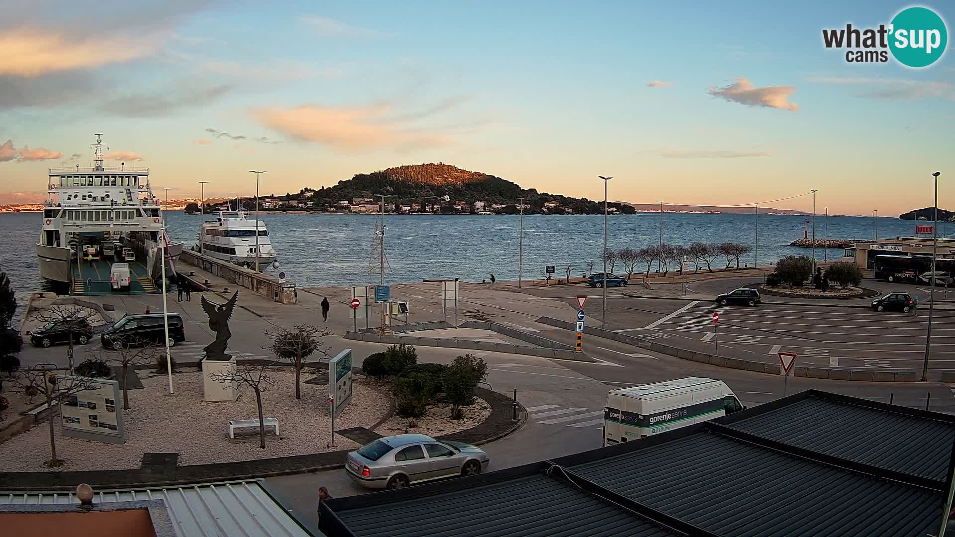 Web kamera Ugljan – Preko trajekt za Zadar