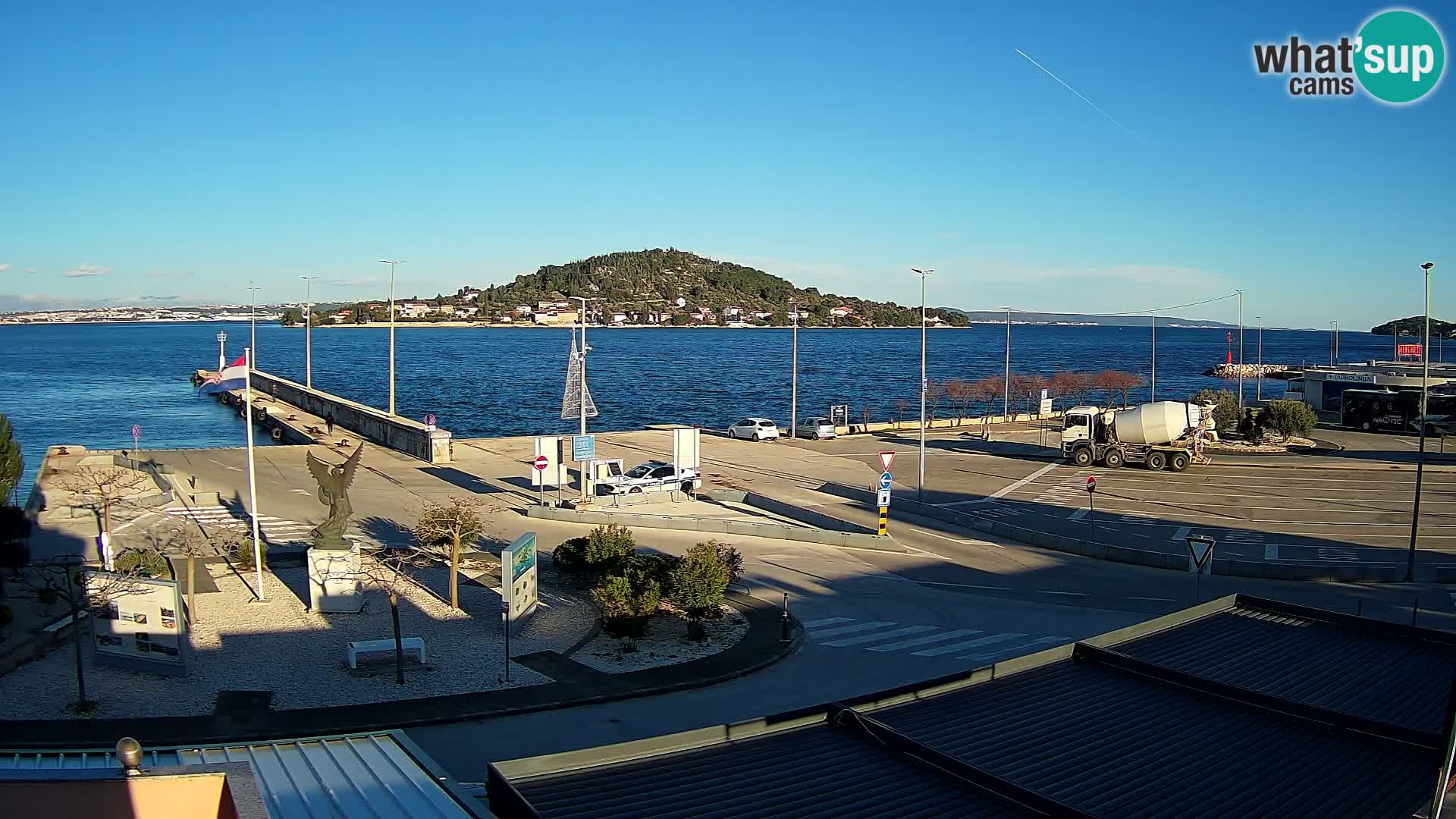 Webcam Ugliano – terminal traghetto da Preko a Zara