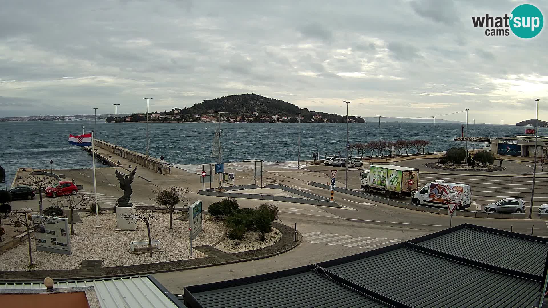 Spletna kamera Ugljan – trajekt Preko – Zadar