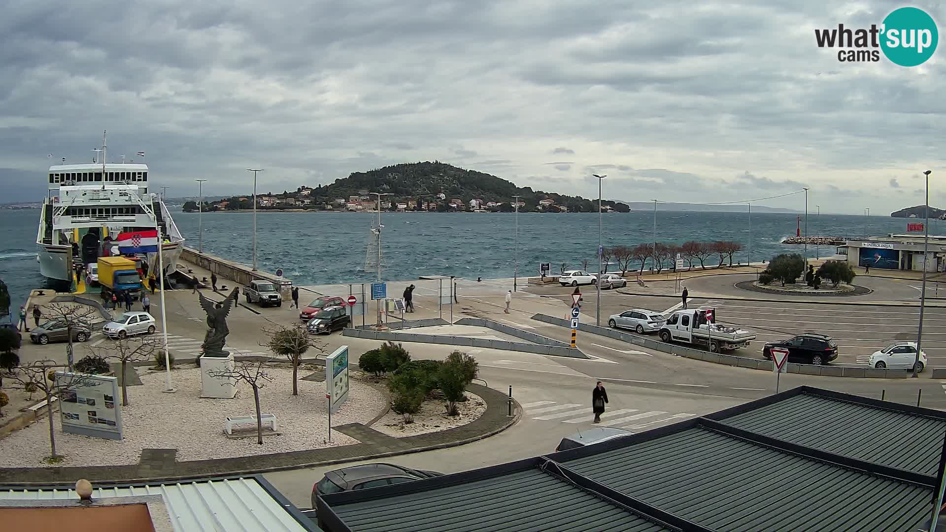 Webcam Ugljan – Preko Ferry to Zadar