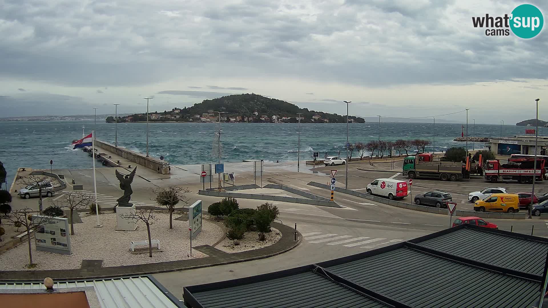 Spletna kamera Ugljan – trajekt Preko – Zadar