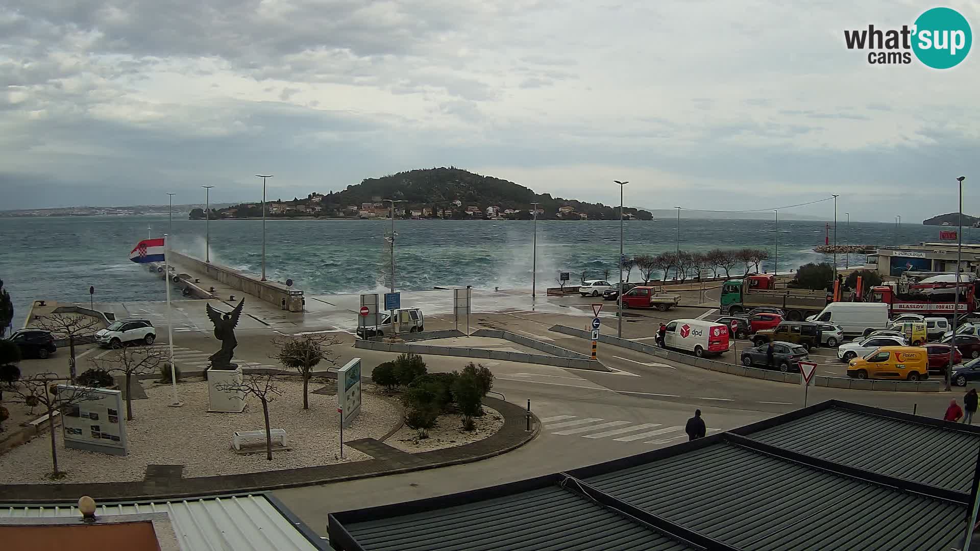 Webcam Ugliano – terminal traghetto da Preko a Zara