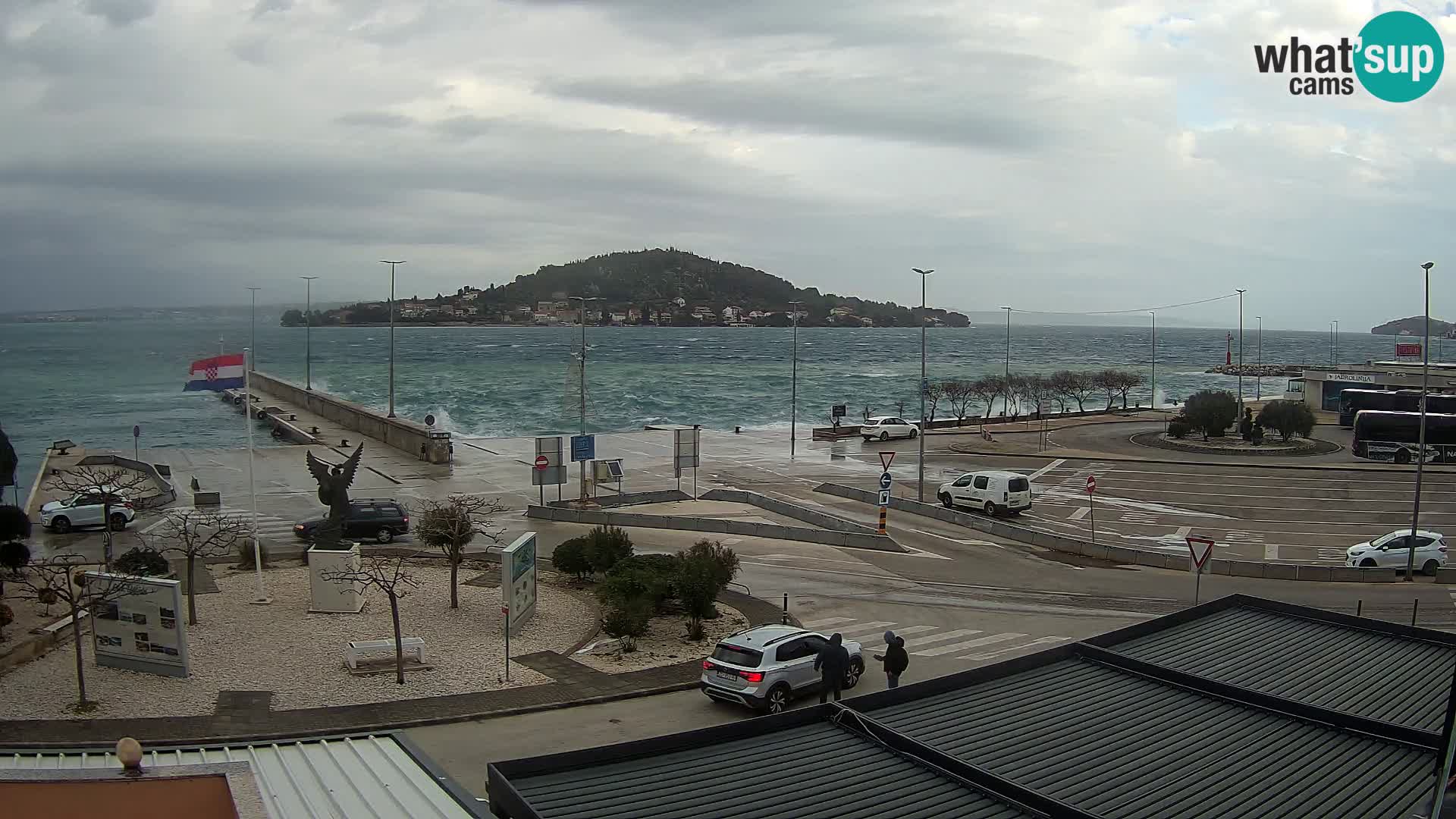 Webcam Ugliano – terminal traghetto da Preko a Zara