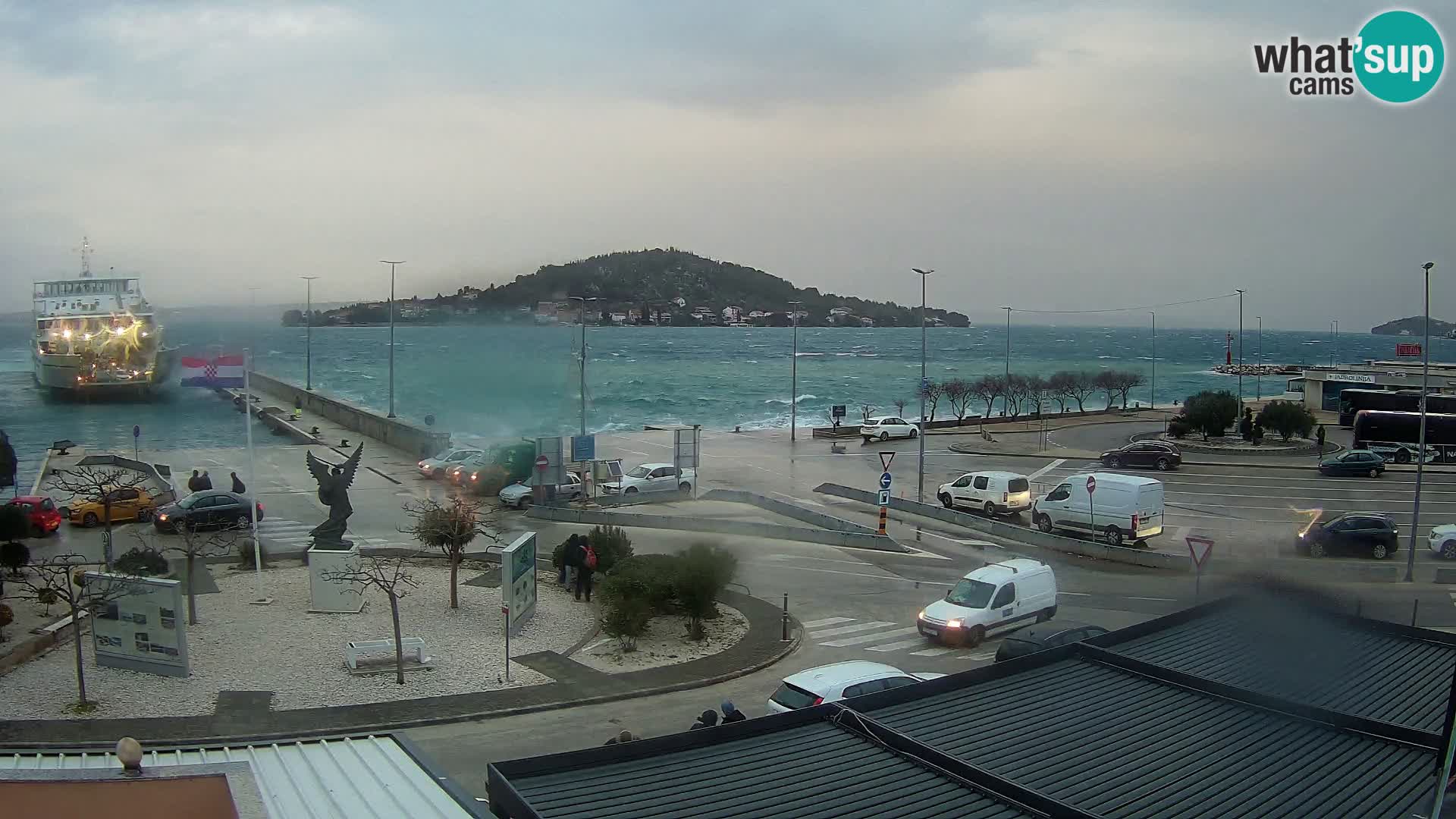 Web kamera Ugljan – Preko trajekt za Zadar