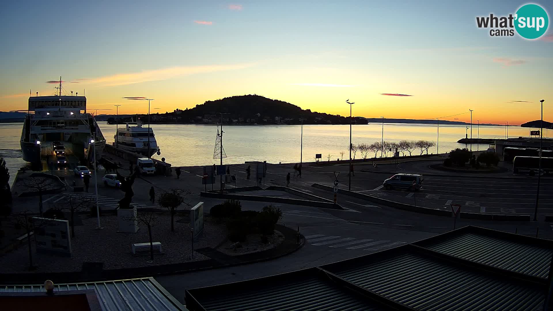 Spletna kamera Ugljan – trajekt Preko – Zadar