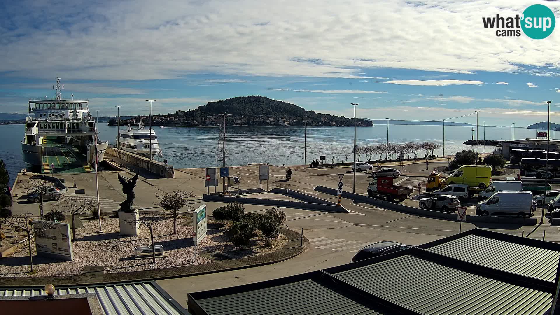 Spletna kamera Ugljan – trajekt Preko – Zadar