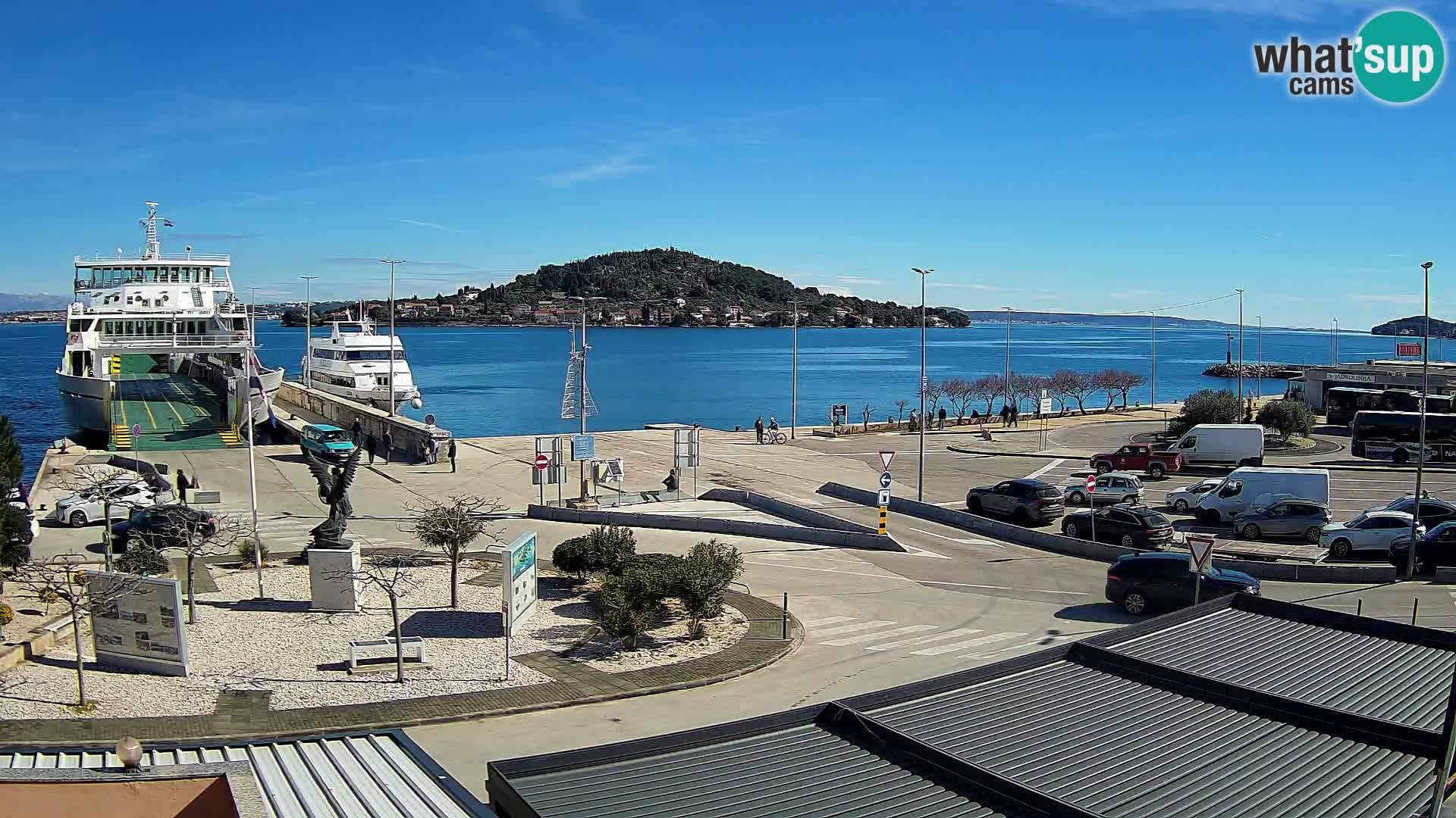 Webcam Ugliano – terminal traghetto da Preko a Zara