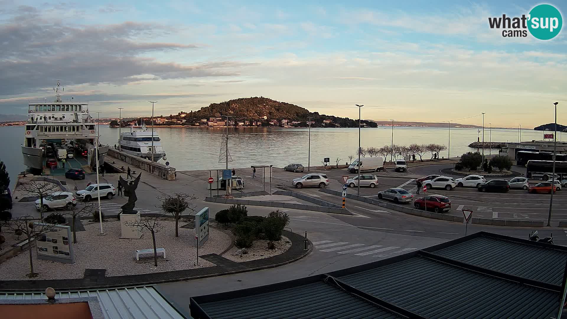 Web kamera Ugljan – Preko trajekt za Zadar